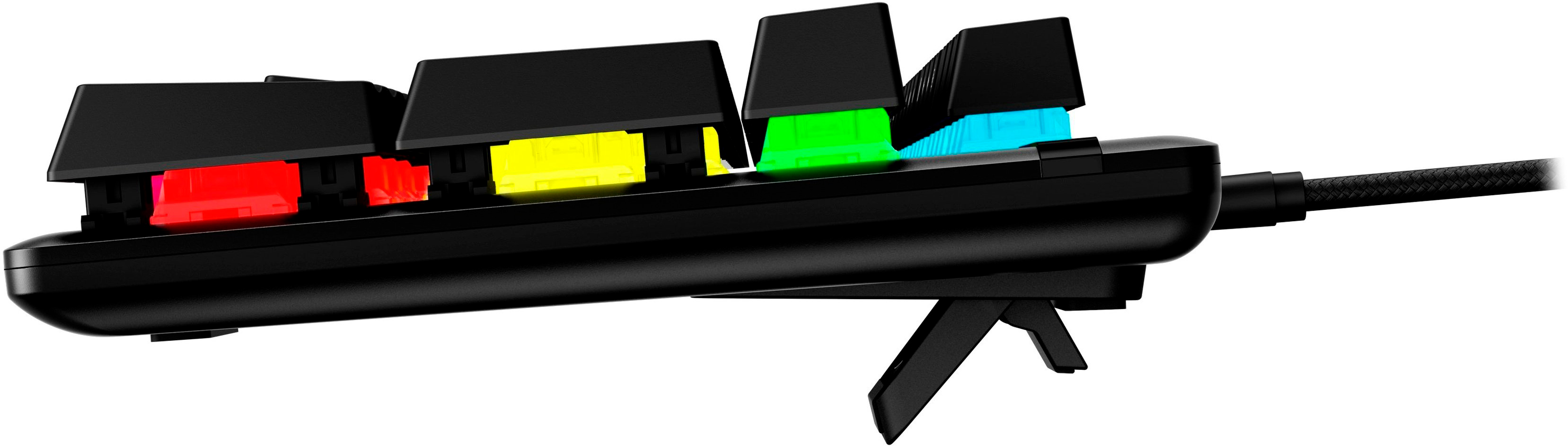 Ігрова клавіатура HyperX Alloy Origins Red USB RGB PBT EN/UA, Black (639N3AA)фото6