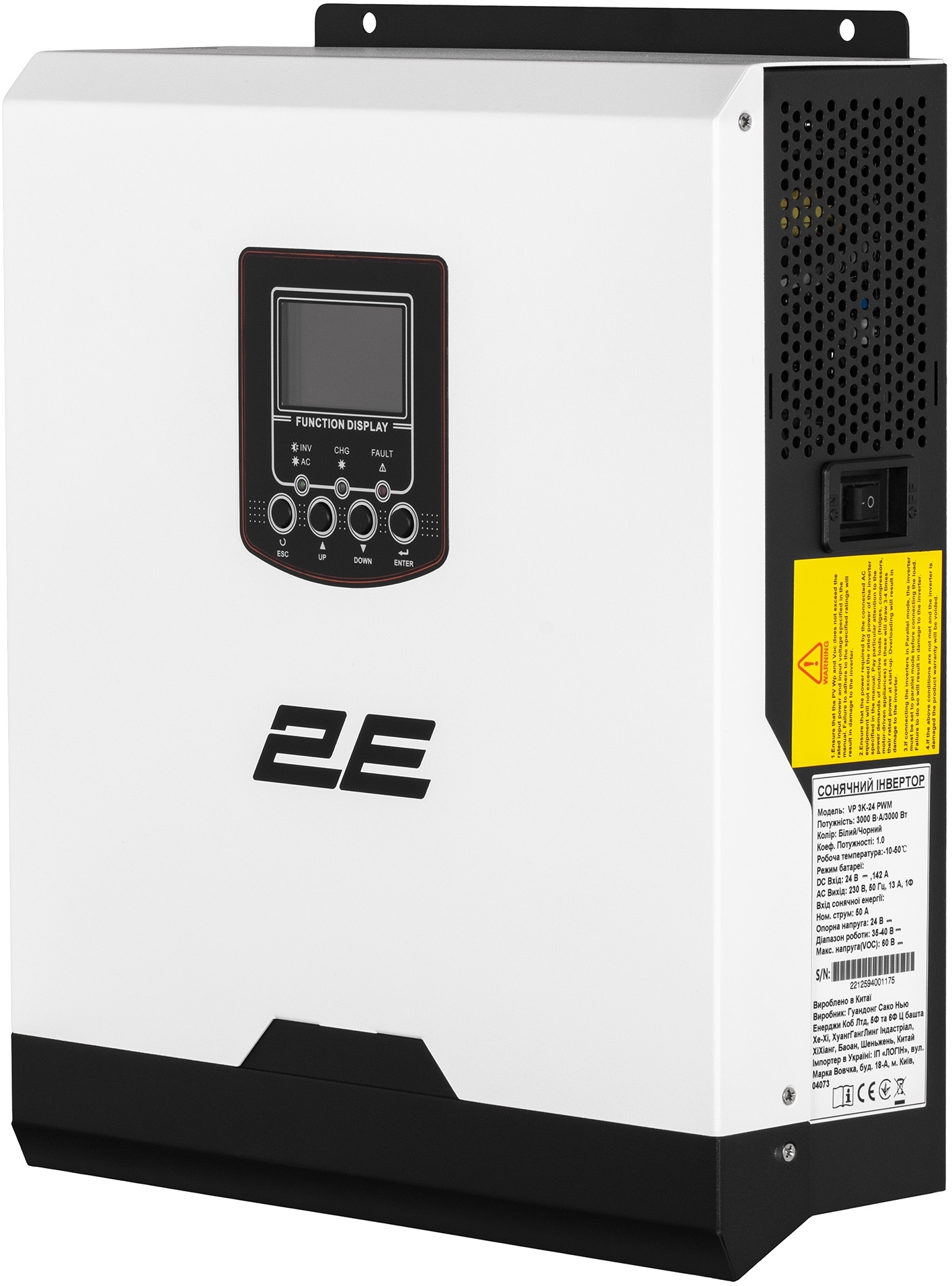 Инвертор 2E VP-3K24 3000VA, 24V Pnom -3,0kW (2E-VP-3K24) фото 4