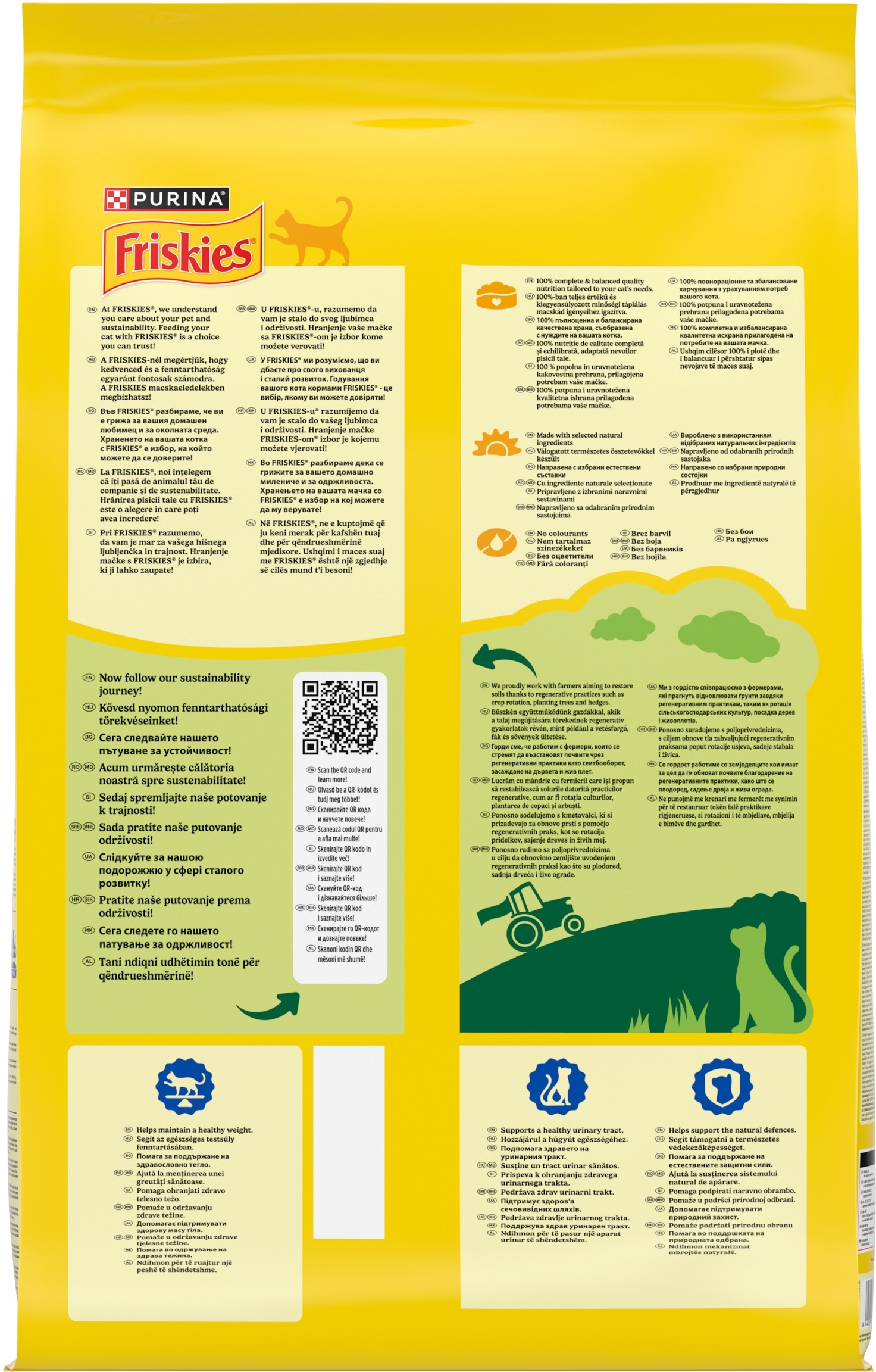 Сухой корм для стерилизованных котов Purina Friskies с лососем и овощами 10 кг фото 2