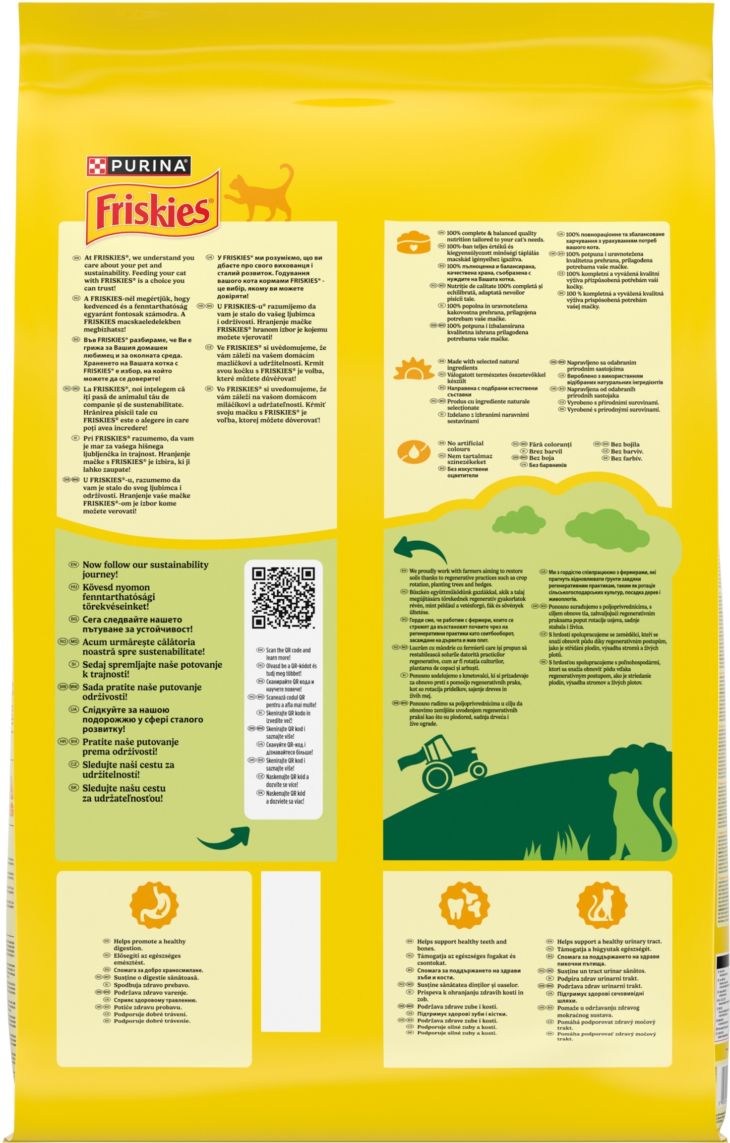 Сухий корм для дорослих котів Purina Friskies з лососем і овочами 10 кгфото2