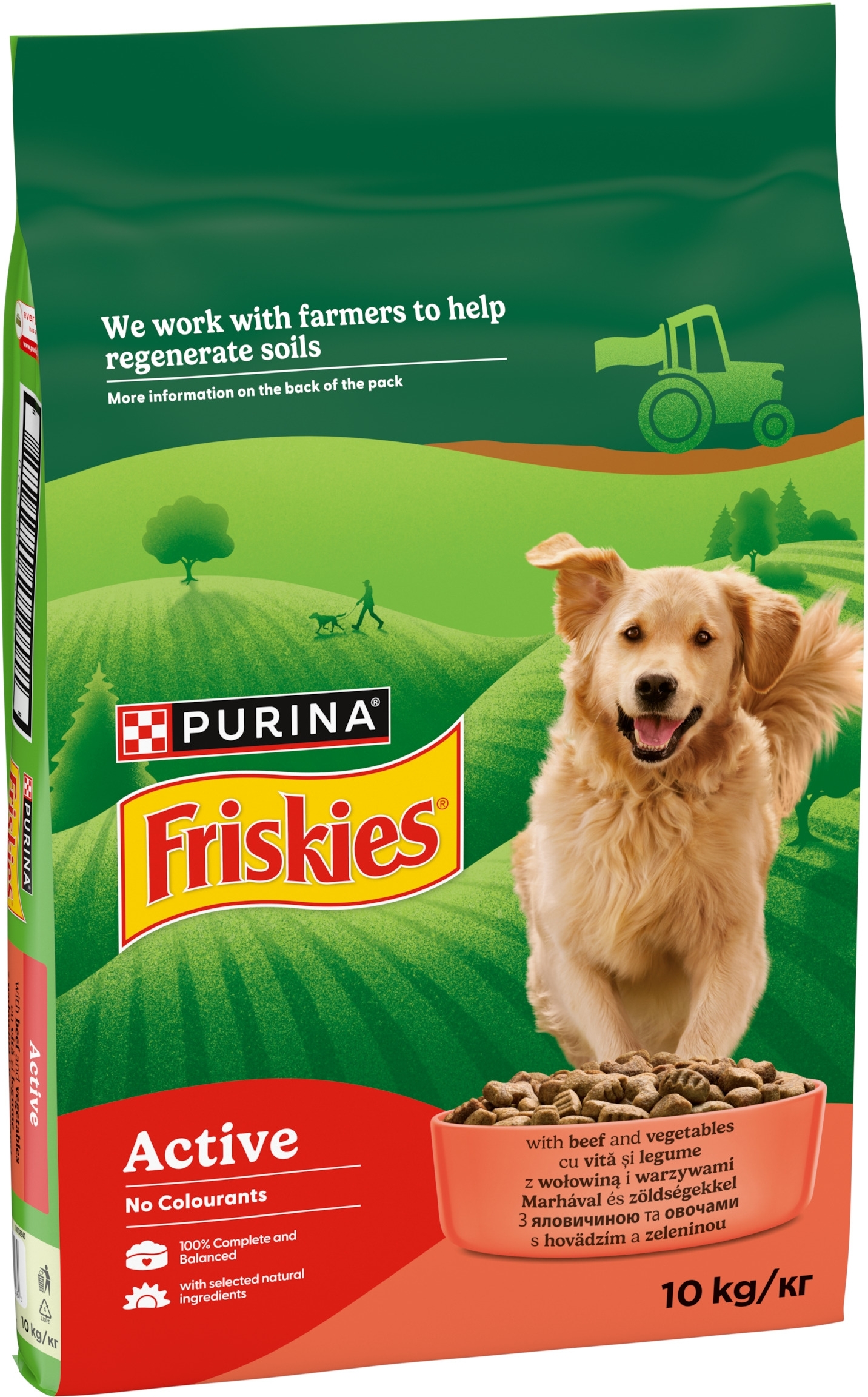 Сухий корм для дорослих собак Friskies Active з підвищеною активністю, з яловичиною 10 кгфото