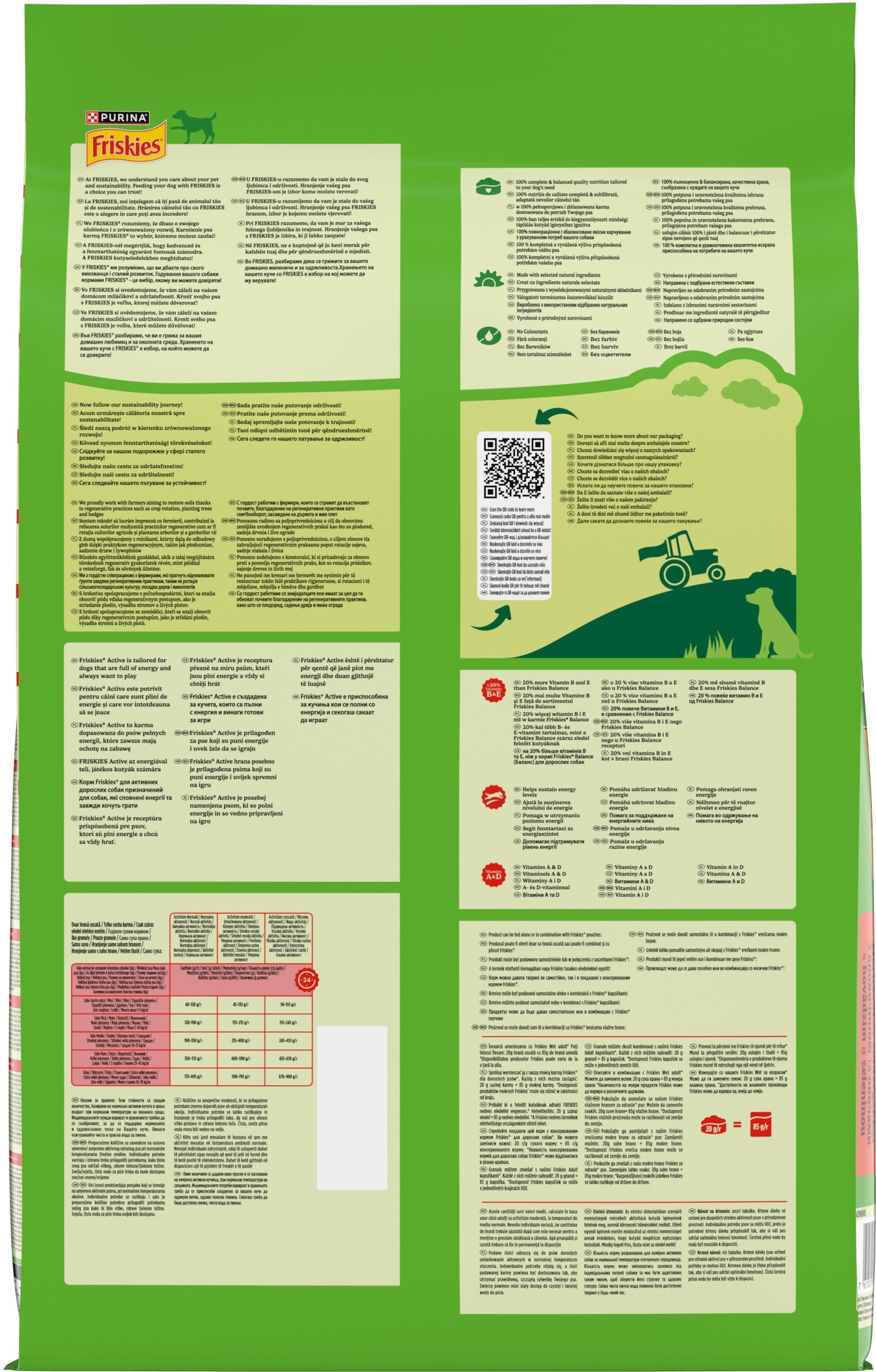 Сухий корм для дорослих собак Friskies Active з підвищеною активністю, з яловичиною 10 кгфото