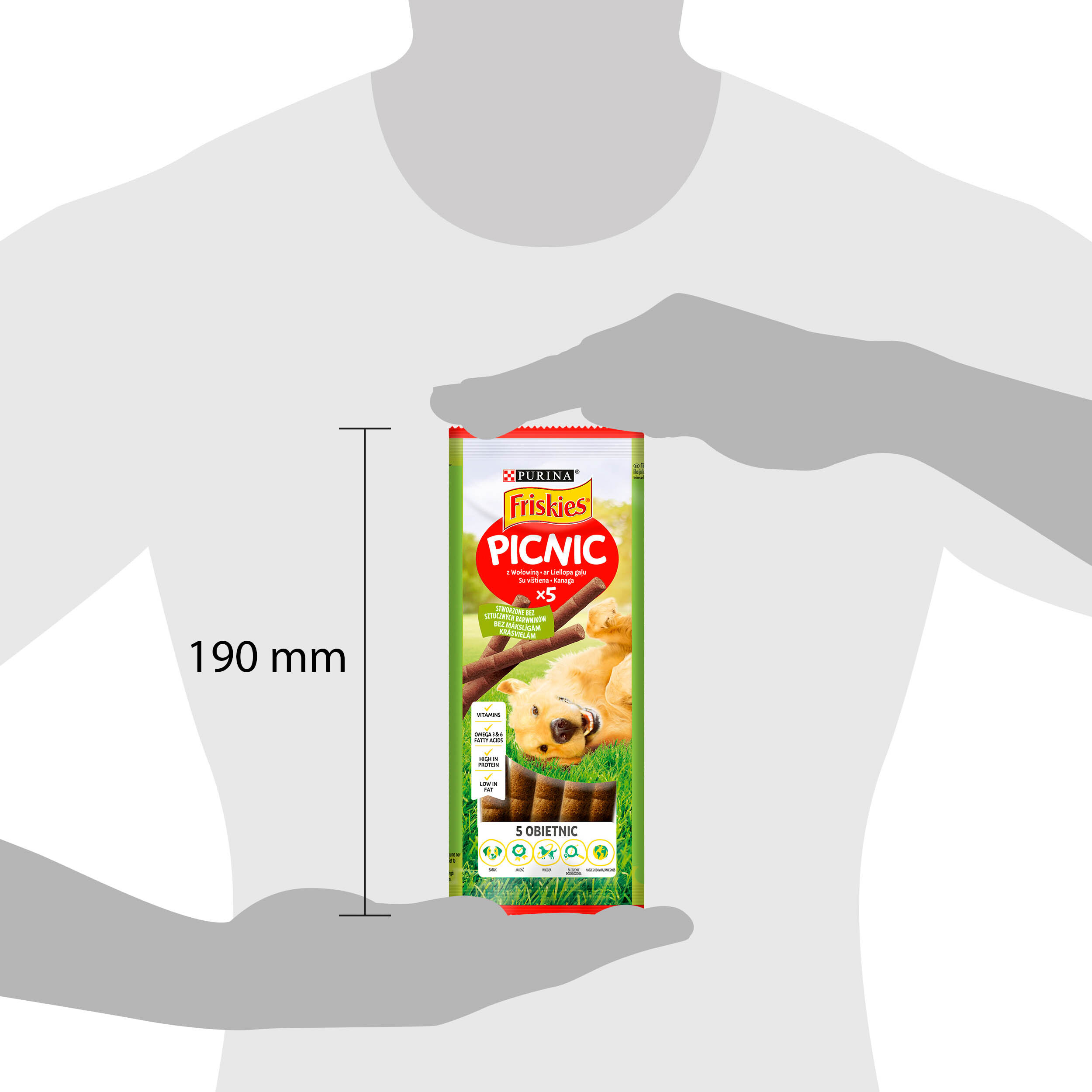 Ласощі для дорослих собак Friskies Picnic для дорослих собак з яловичиною 42 гфото2