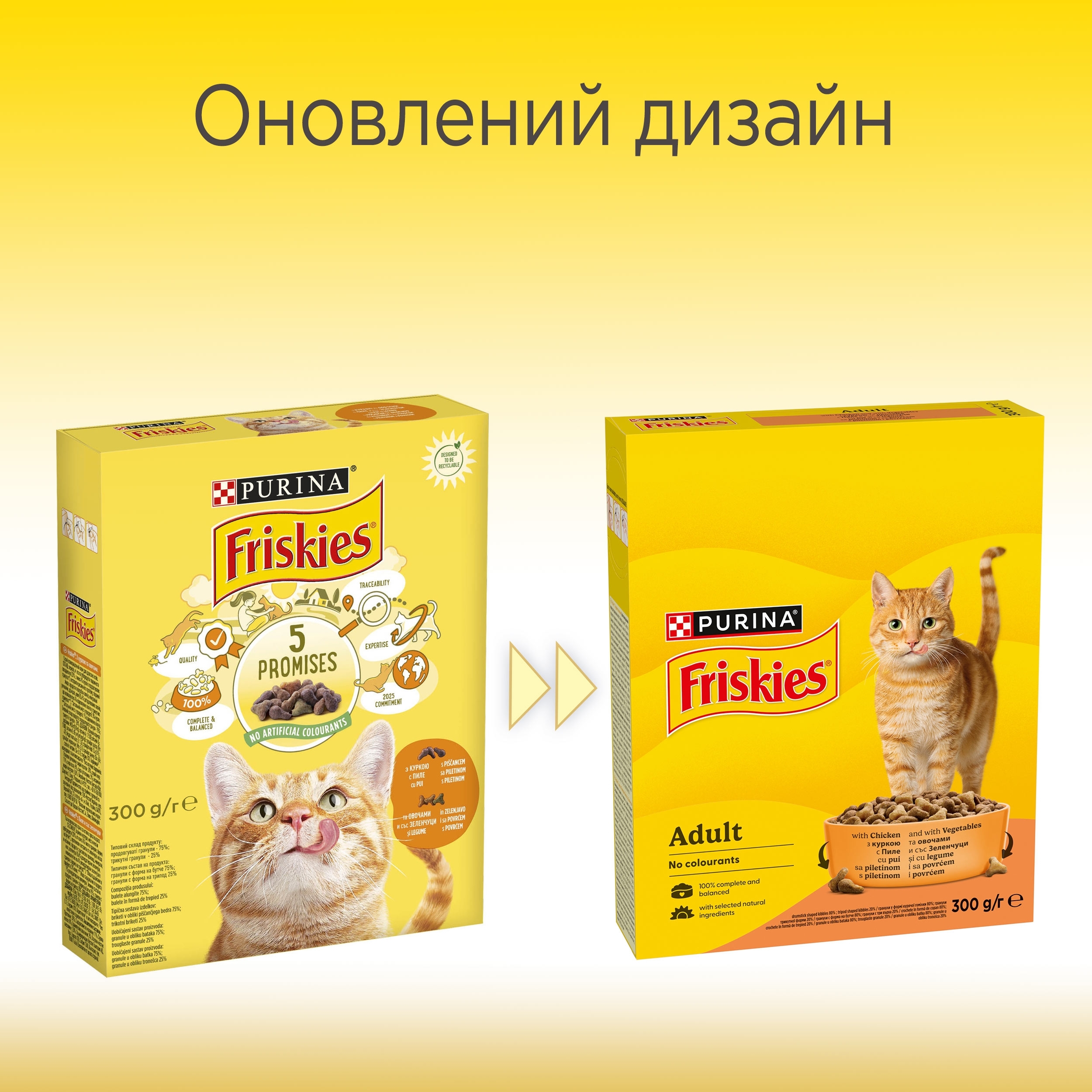Корм сухий для котів Friskies з куркою і овощами 300гфото
