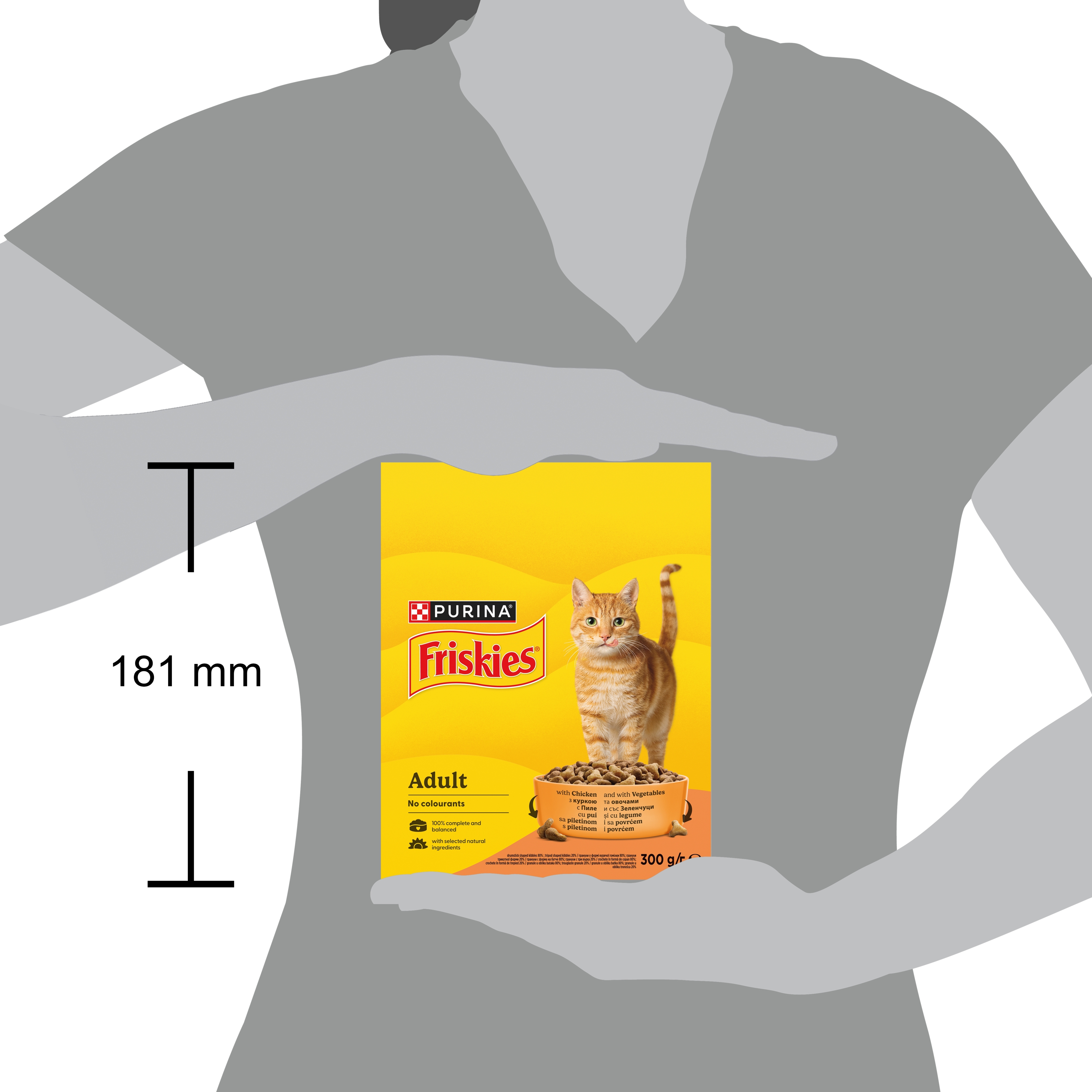 Корм сухий для котів Friskies з куркою і овощами 300гфото