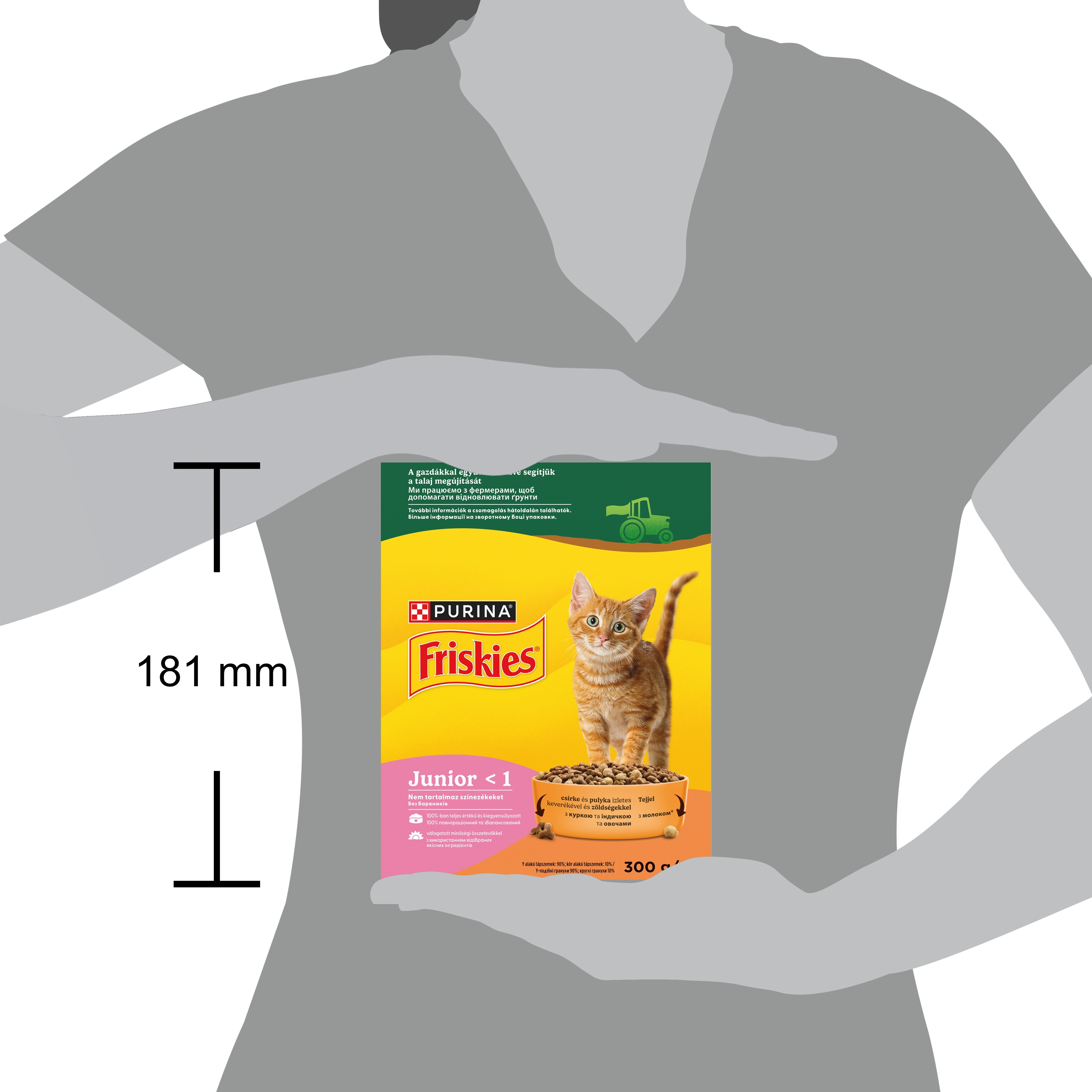 Сухий корм для кошенят Friskies Junior з куркою, індичкою, молоком і овочами 300 гфото