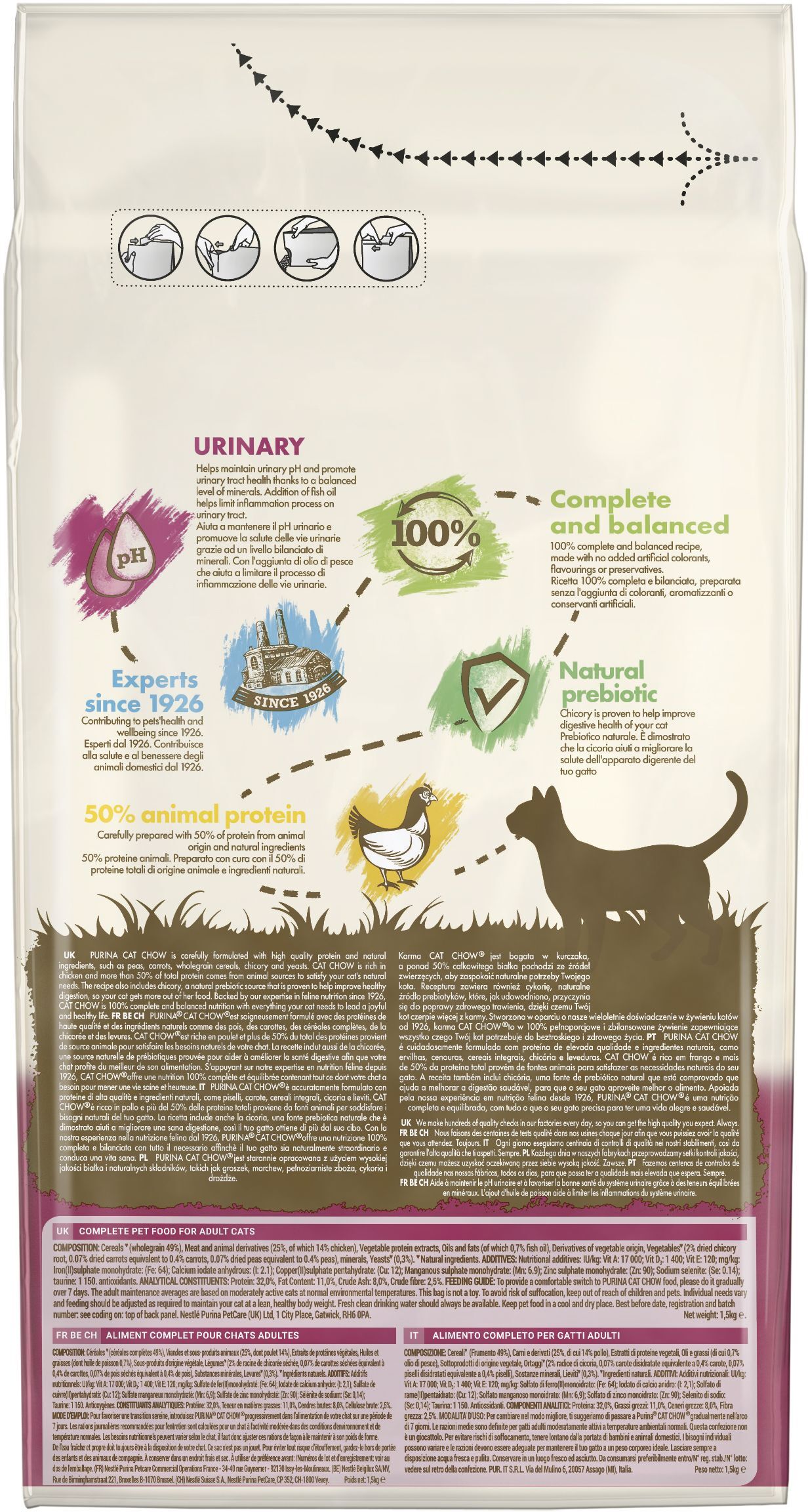 Сухий корм для котів Cat Chow Urinary Tract Health з куркою 1,5кгфото