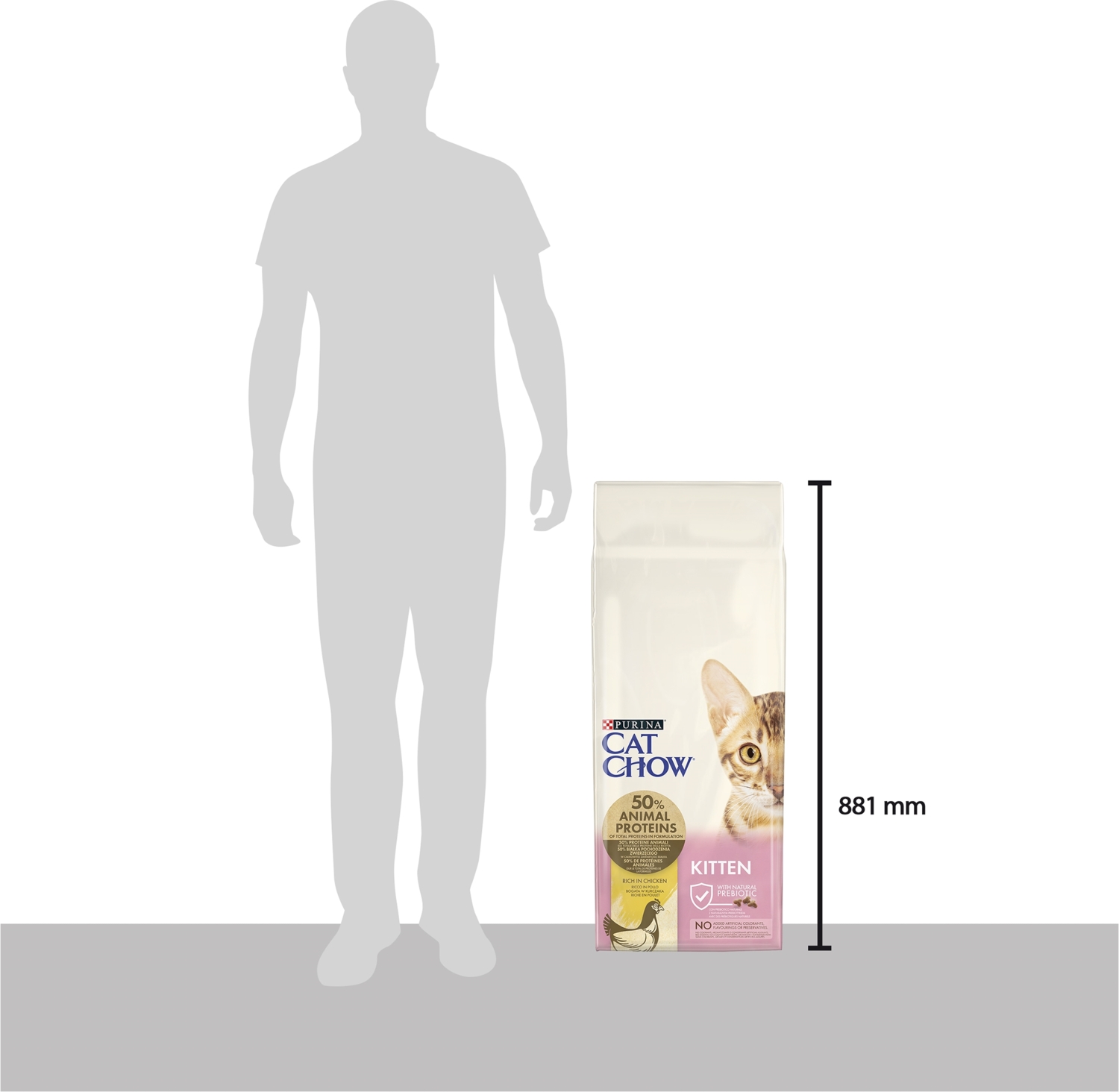 Сухой корм для котят Cat Chow Kitten с курицей 15кг фото