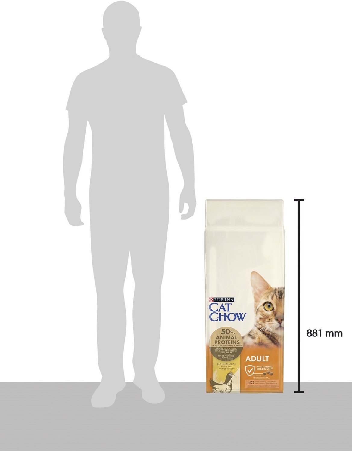 Сухой корм для котов Cat Chow Adult с курицей 15кг фото