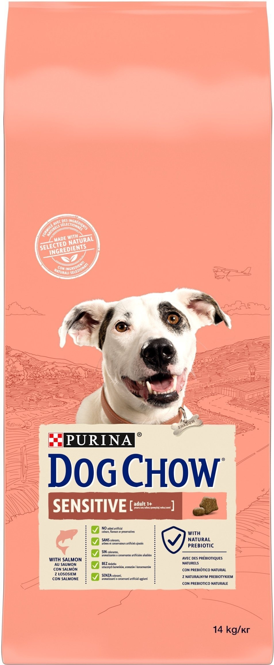 Сухий корм для собак схильних до алергії Dog Chow с лососем 14 кгфото