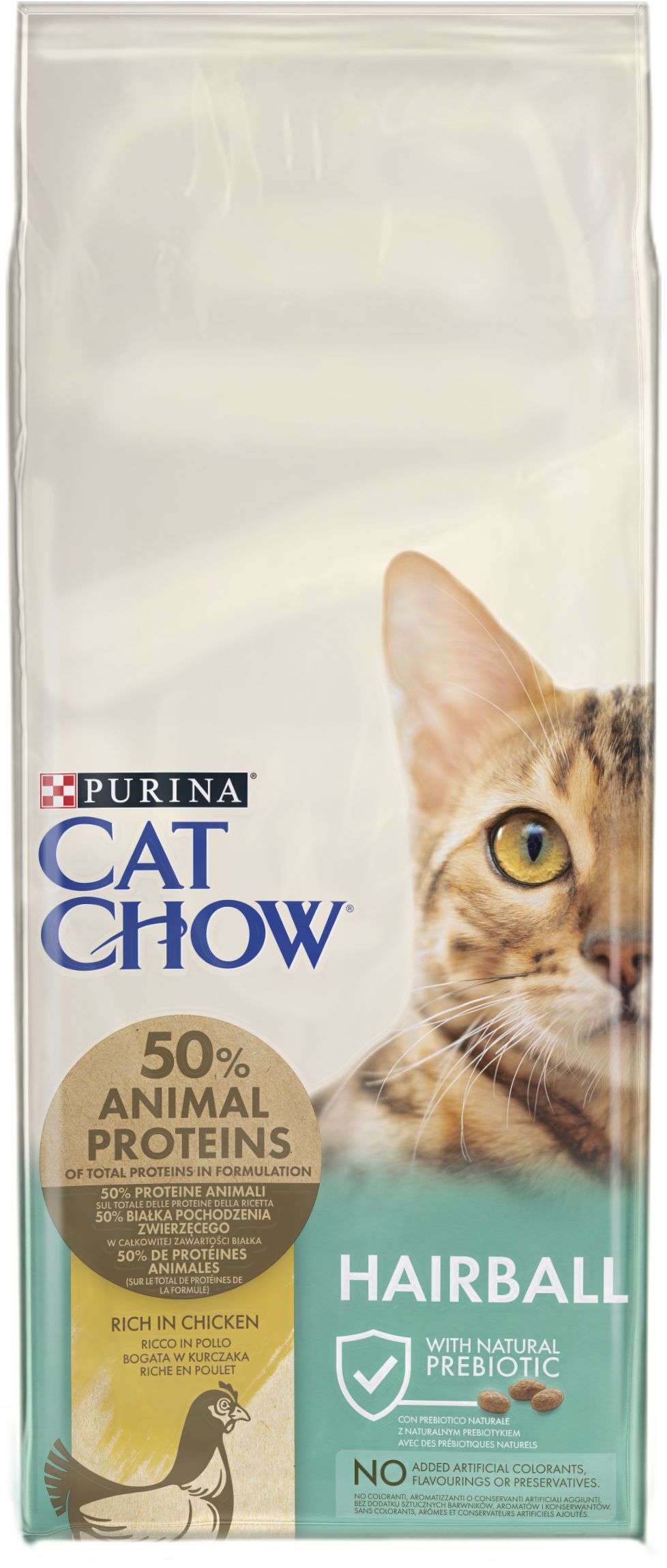 Сухой корм для котов Cat Chow Special Care Hairball Control выведение шерсти из желудка 15кг фото 2