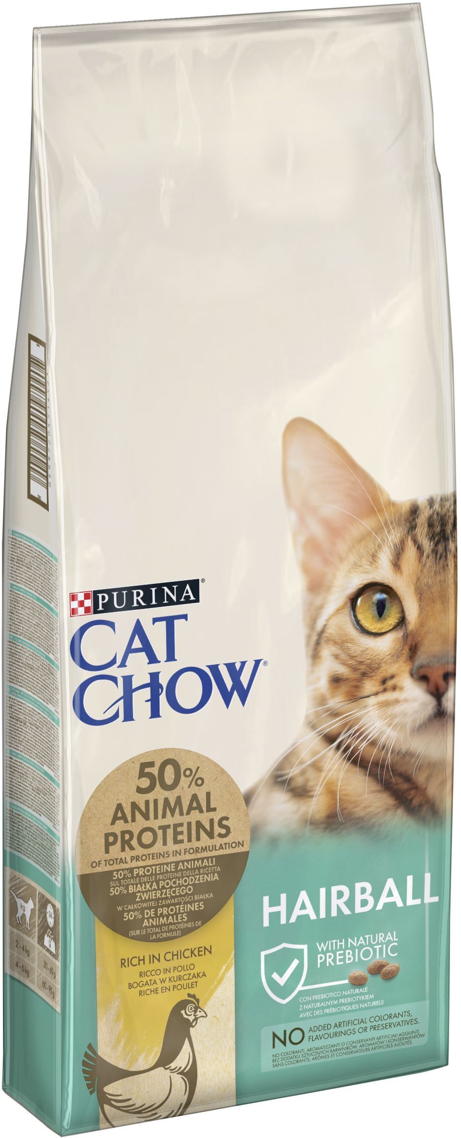 Сухой корм для котов Cat Chow Special Care Hairball Control выведение шерсти из желудка 15кг фото 3