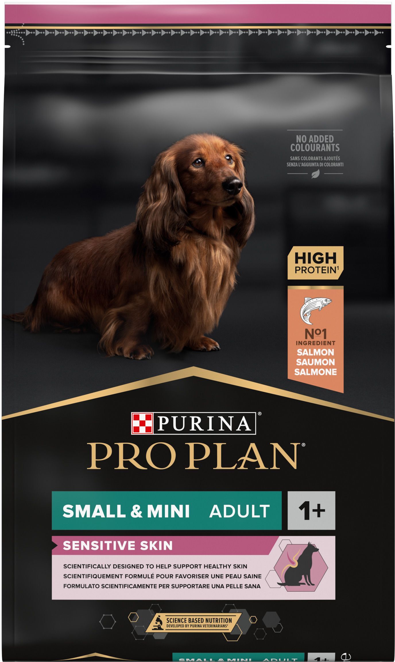 Сухий корм для собак дрібних порід з чутливою шкірою Purina Pro Plan Adult з лососем і рисом 7 кгфото2