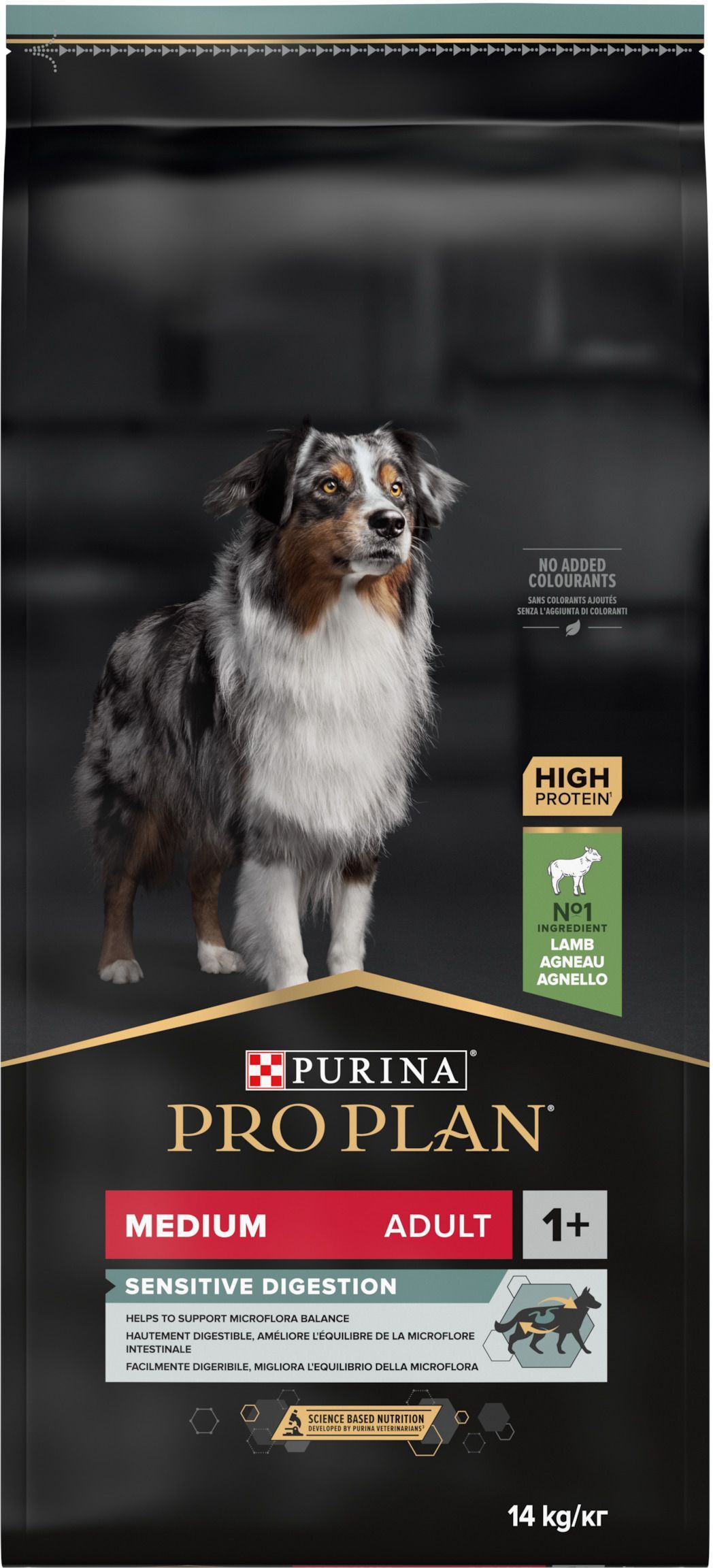 Сухий корм для собак з чутливим травленням Purina Pro Plan Medium Sensitive ягня 14 кгфото