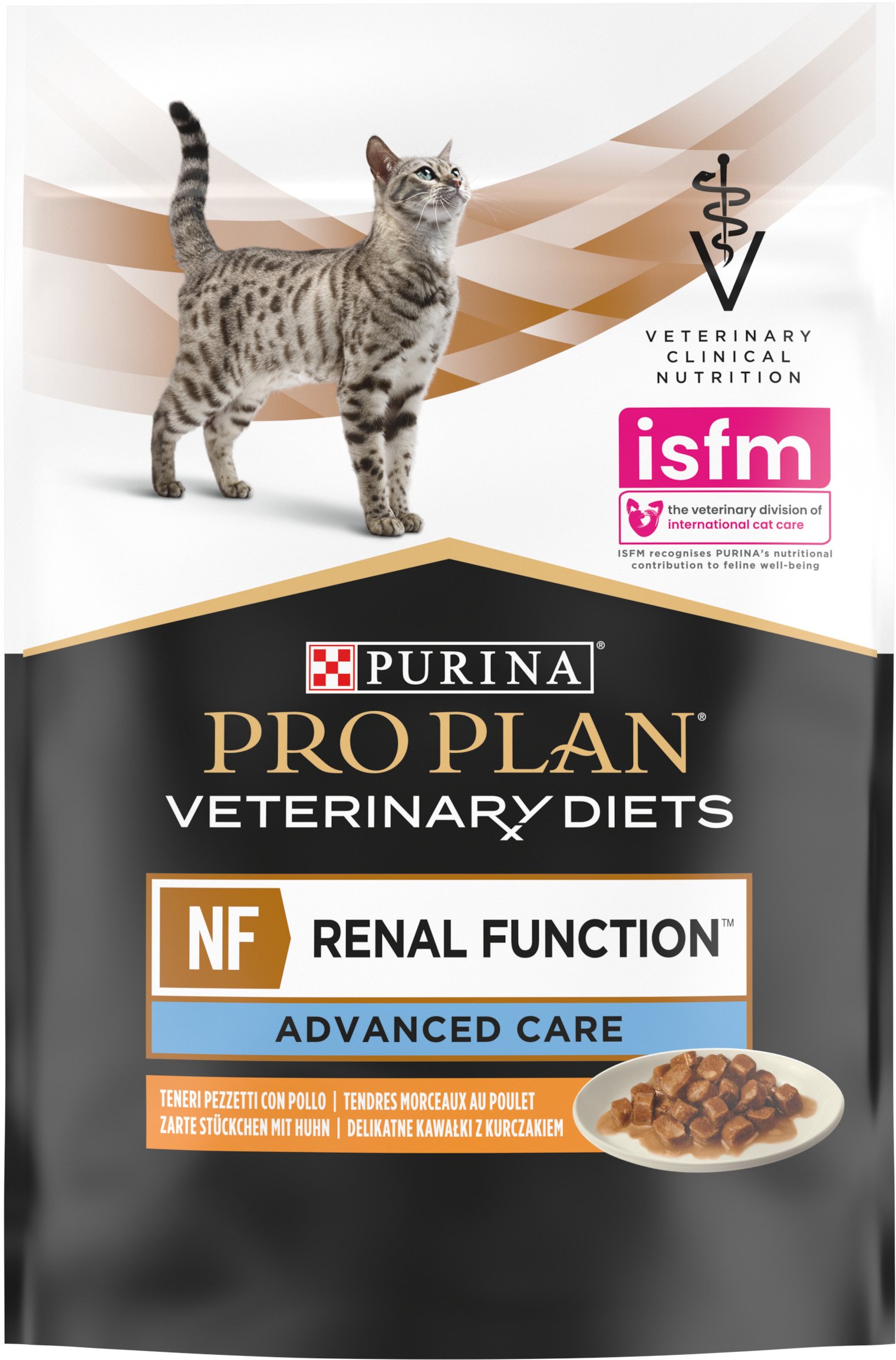 Влажный корм для кошек с болезнями почек Purina Pro Plan Veterinary Diets NF Renal Function с курицей 10x85 г фото 5