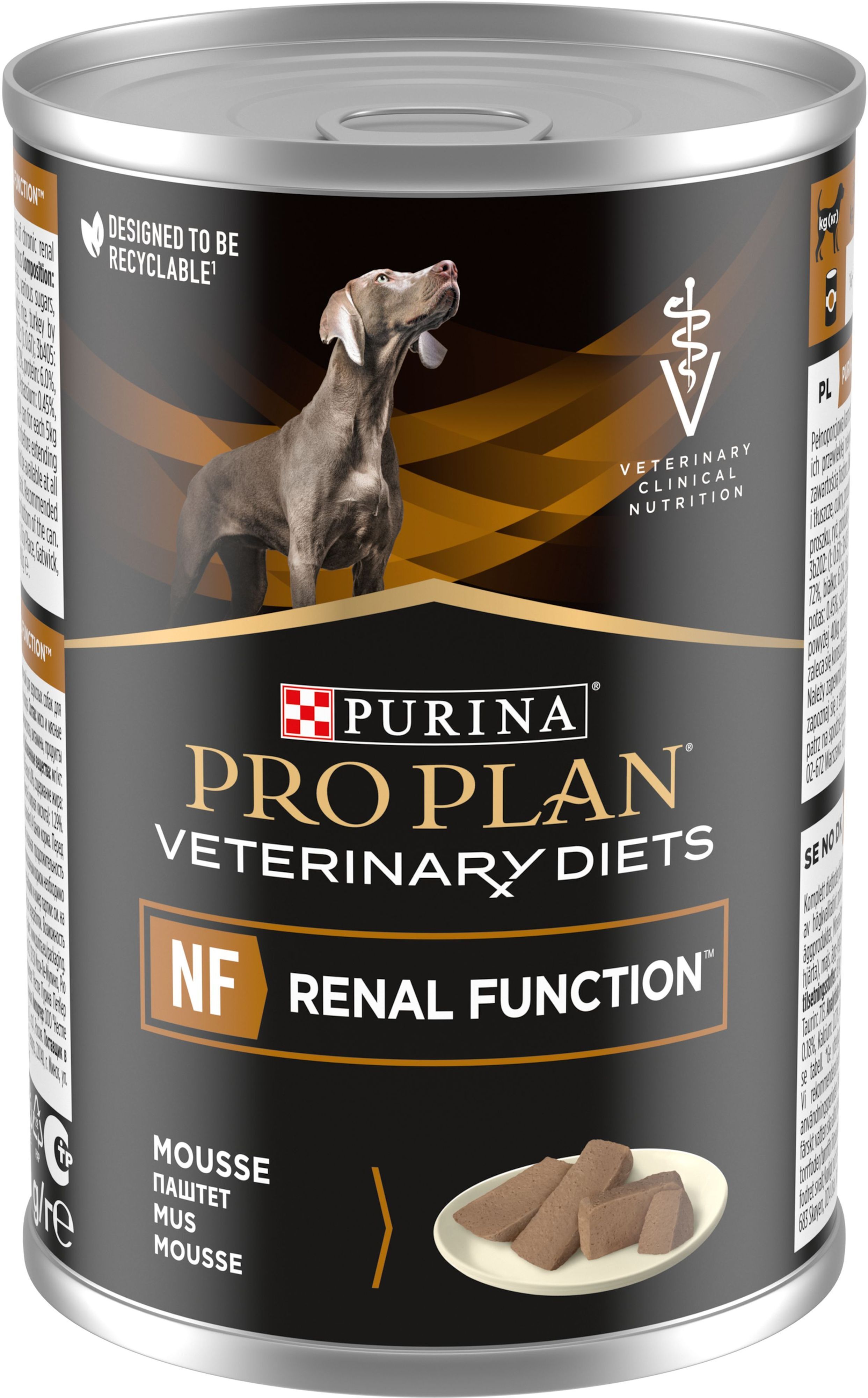Влажный корм для собак Purina Vet Diets Dog NF Renal Function при почечной недостаточности 400 г фото 3