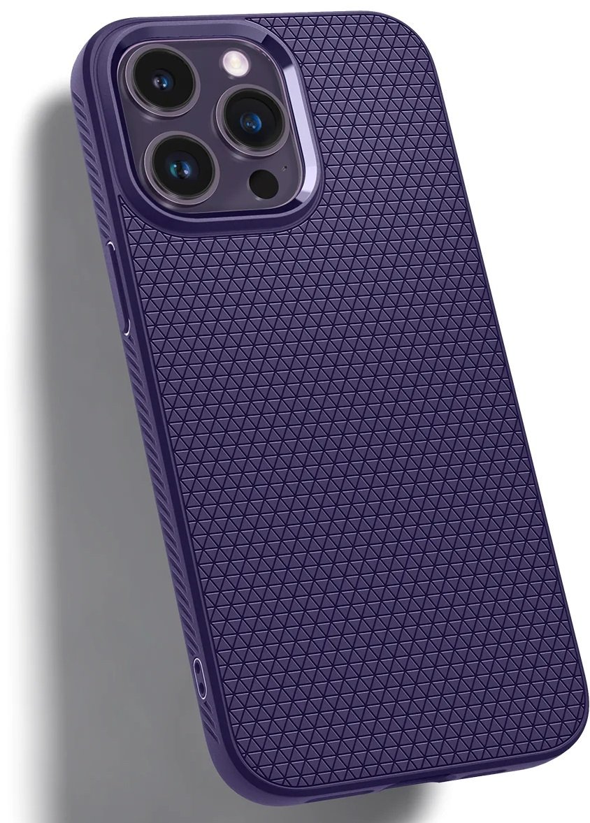 Чехол Spigen для Apple iPhone 14 Pro Max Liquid Air, Deep Purple (ACS05575) фото 10