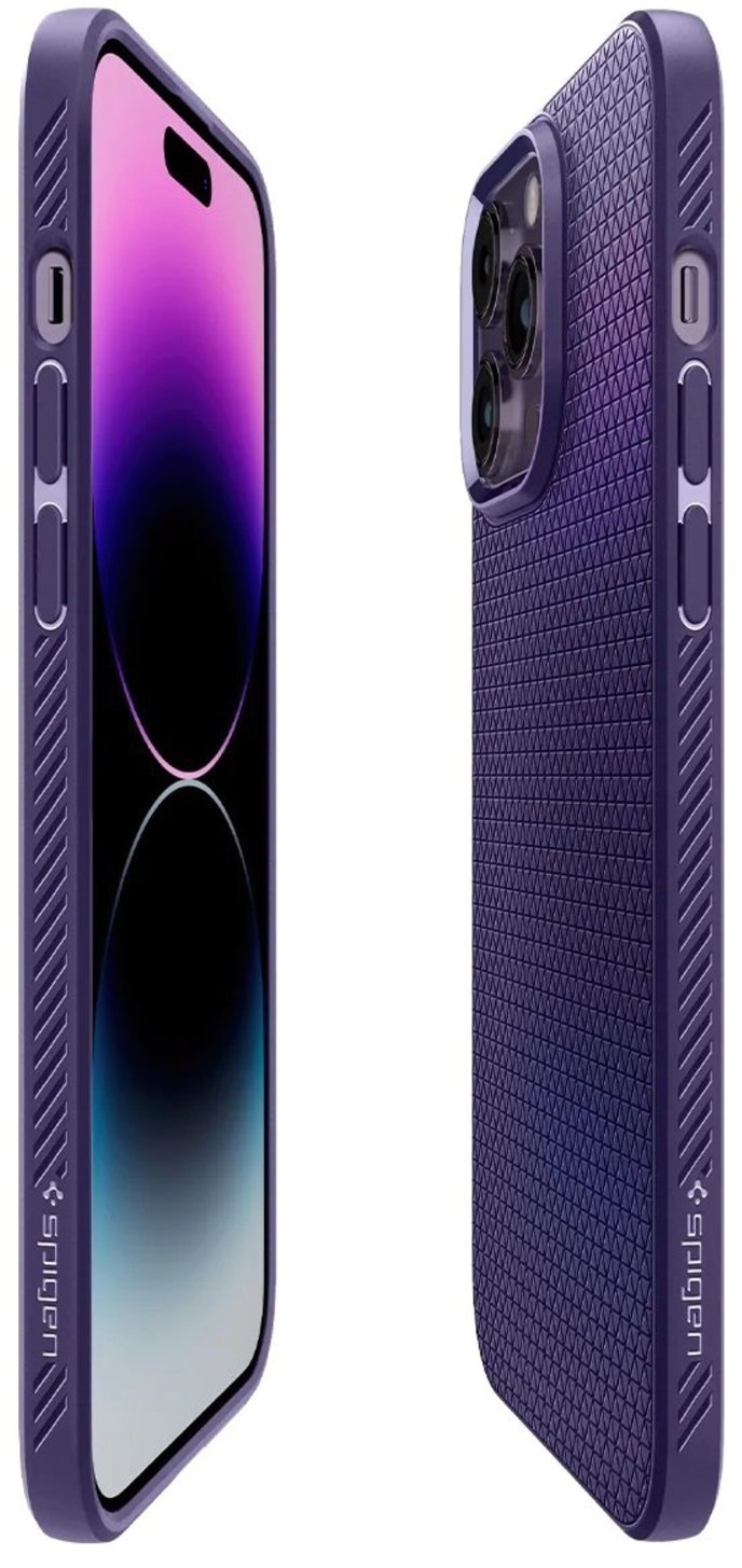 Чехол Spigen для Apple iPhone 14 Pro Liquid Air, Deep Purple (ACS05578) фото 4