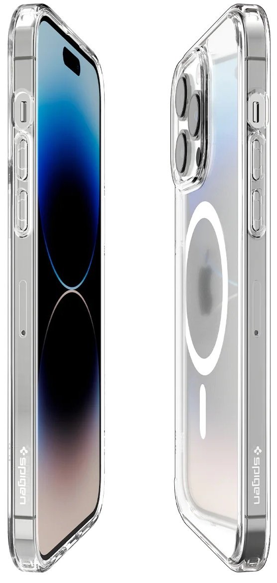 Чохол Spigen для Apple iPhone 14 Pro Max Ultra Hybrid MagFit, Frost Clear (ACS05583)фото5