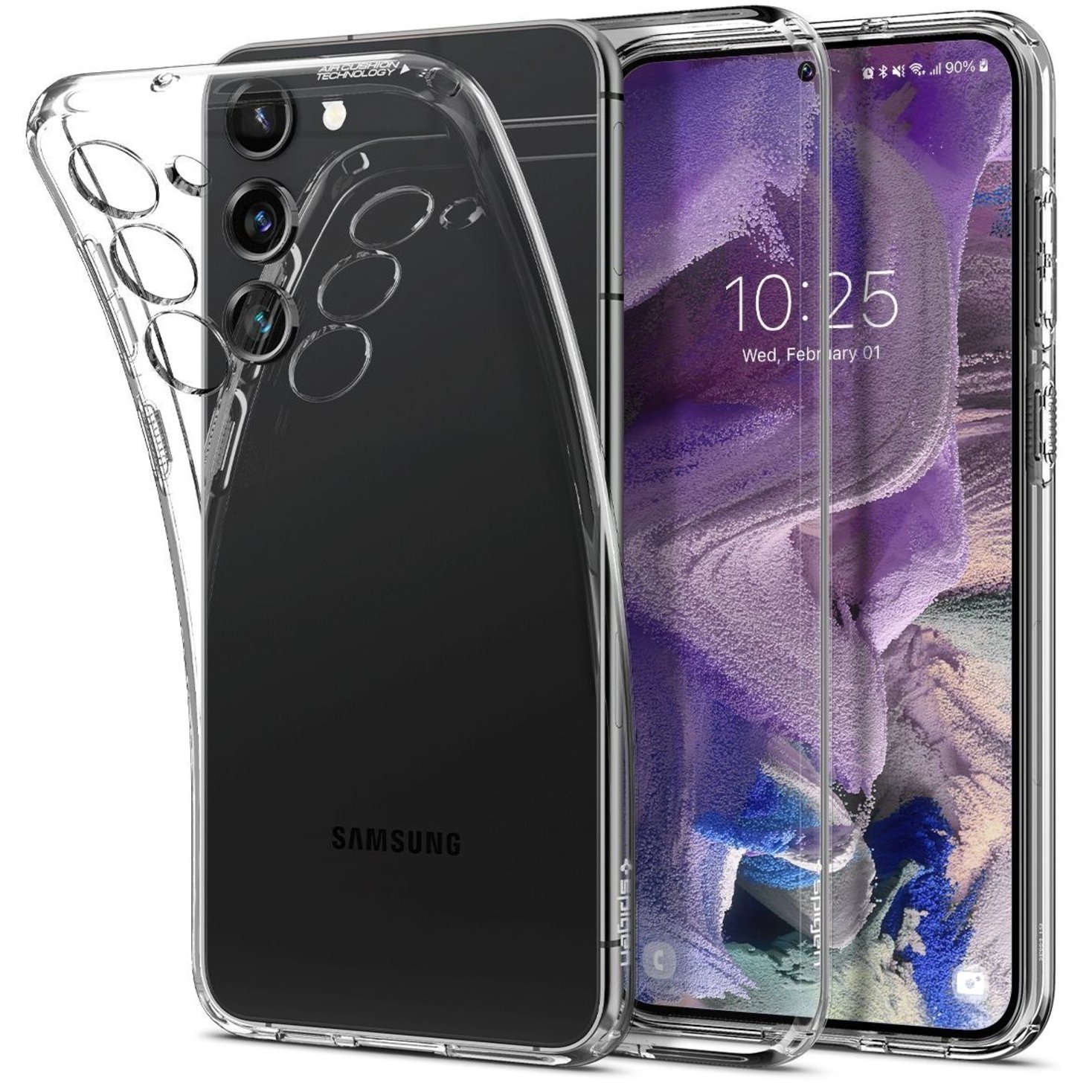 Чохол Spigen для Samsung Galaxy S23 Crystal Flex, Crystal Clear (ACS05738)фото2