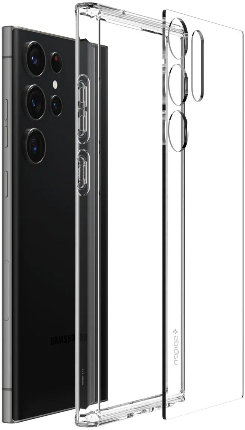 Чохол Spigen для Samsung Galaxy S23 Ultra Ultra Hybrid, Crystal Clear (ACS05617)фото7
