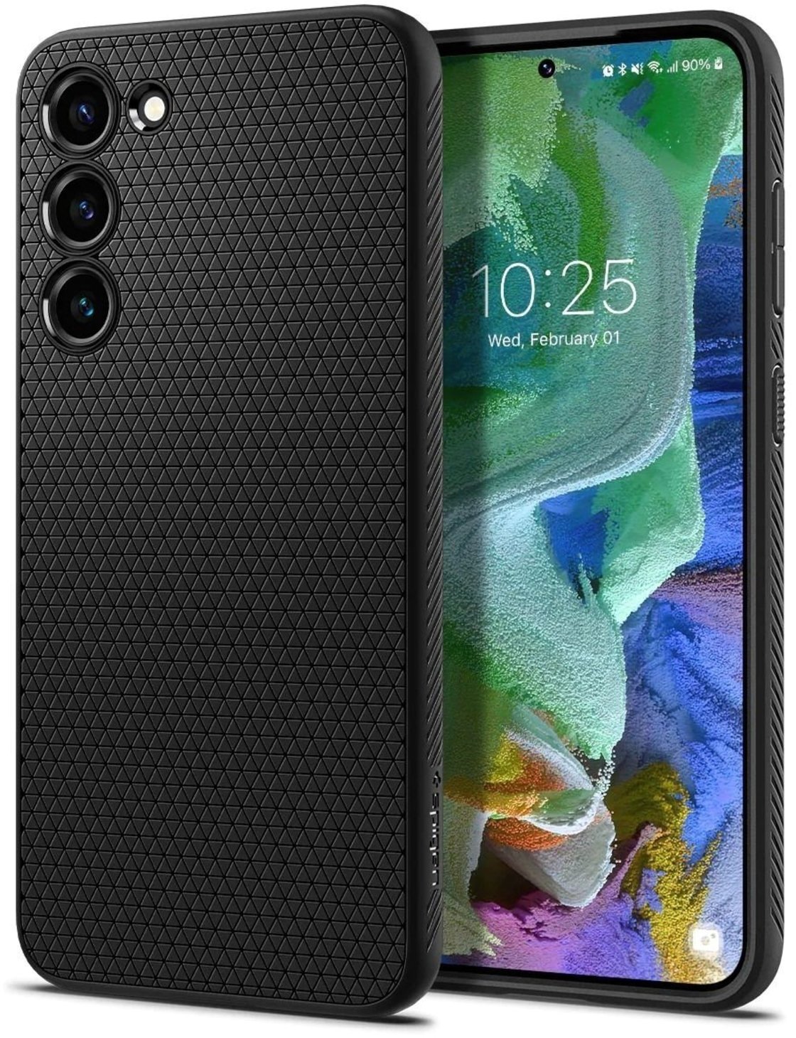Чехол Spigen для Samsung Galaxy S23+ Liquid Air, Matte Black (ACS05666) фото 2