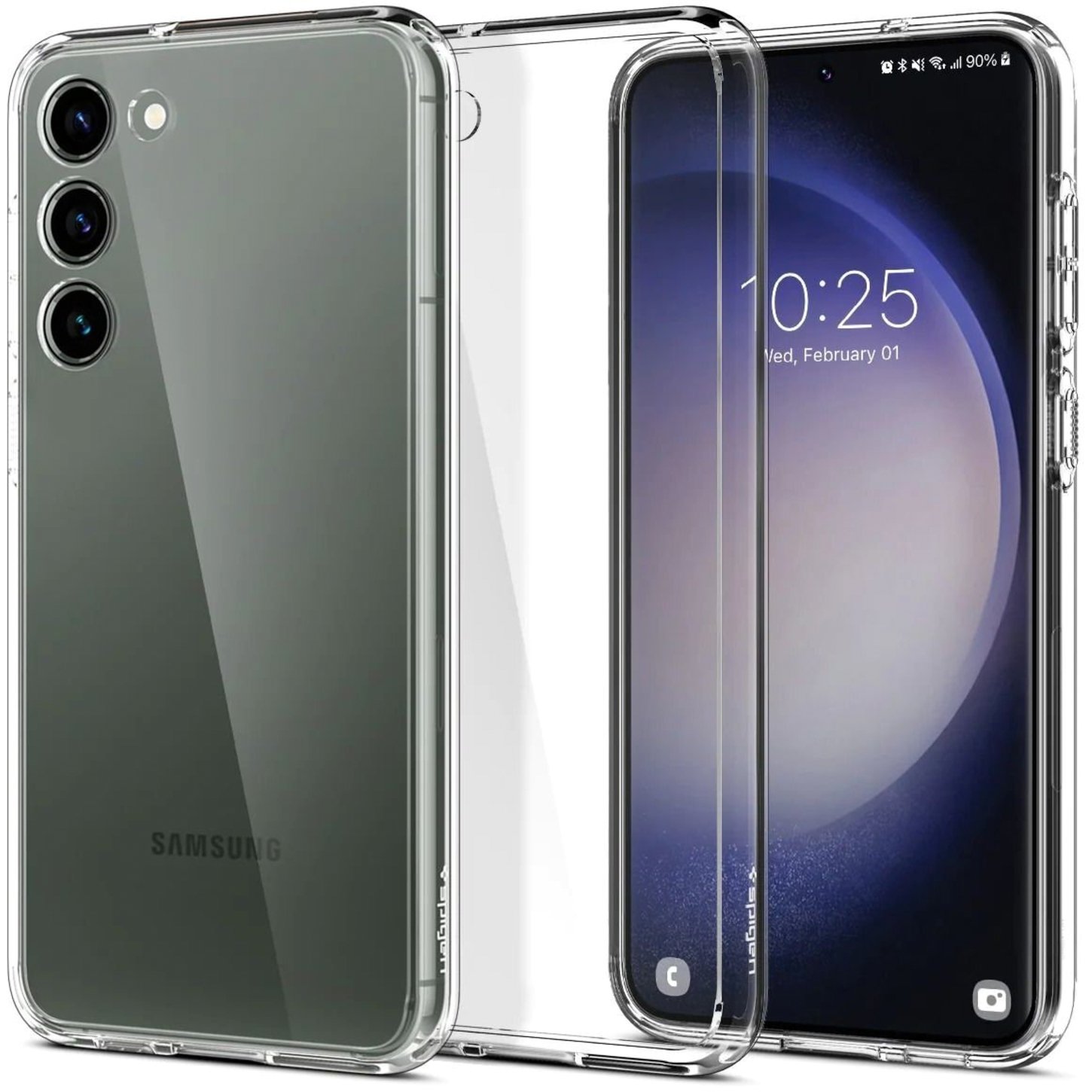 Чехол Spigen для Samsung Galaxy S23+ Ultra Hybrid, Crystal Clear (ACS05668) фото 2
