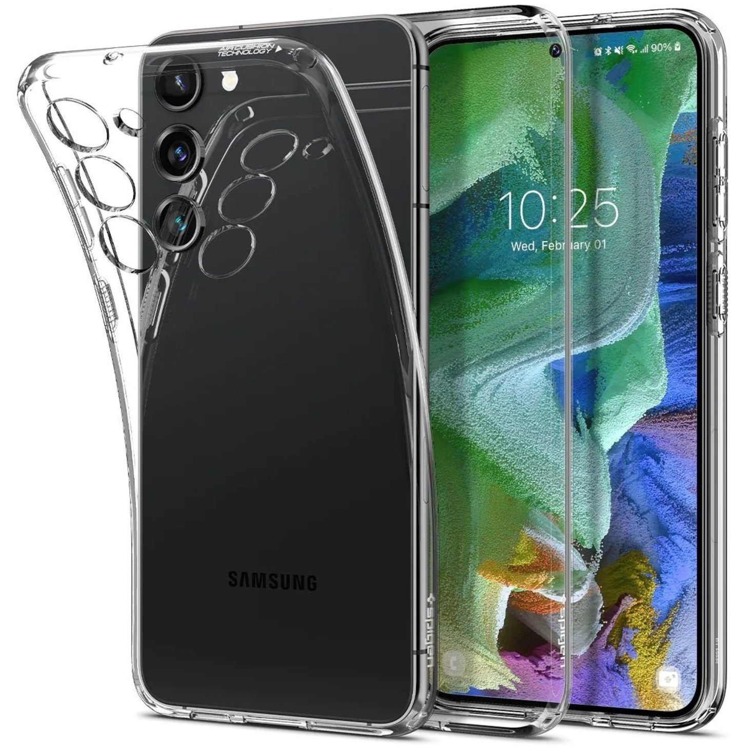 Чехол Spigen для Samsung Galaxy S23+ Liquid Crystal, Crystal Clear (ACS05662) фото 2