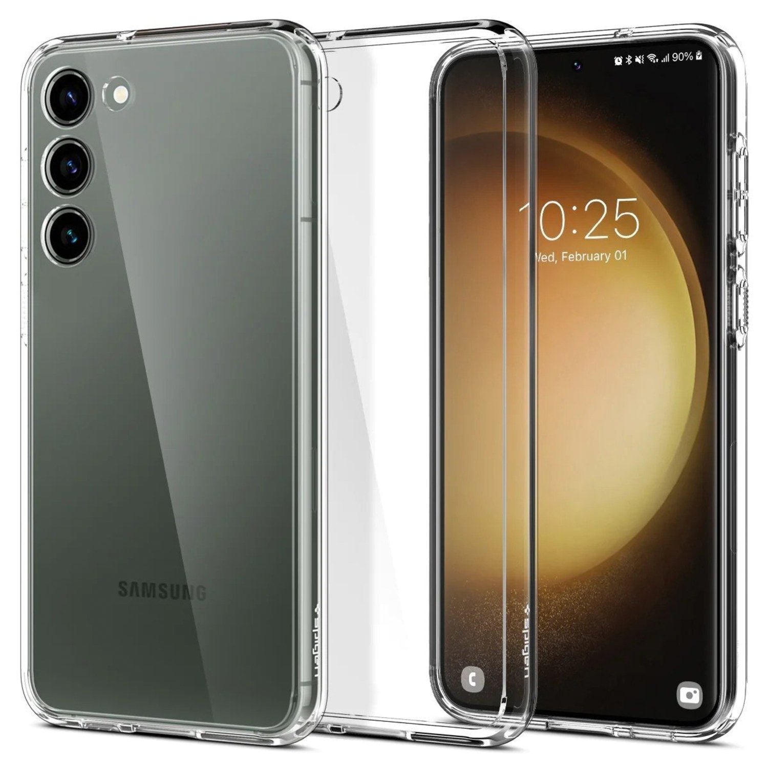 Чохол Spigen для Samsung Galaxy S23 Ultra Hybrid, Crystal Clear (ACS05714)фото2