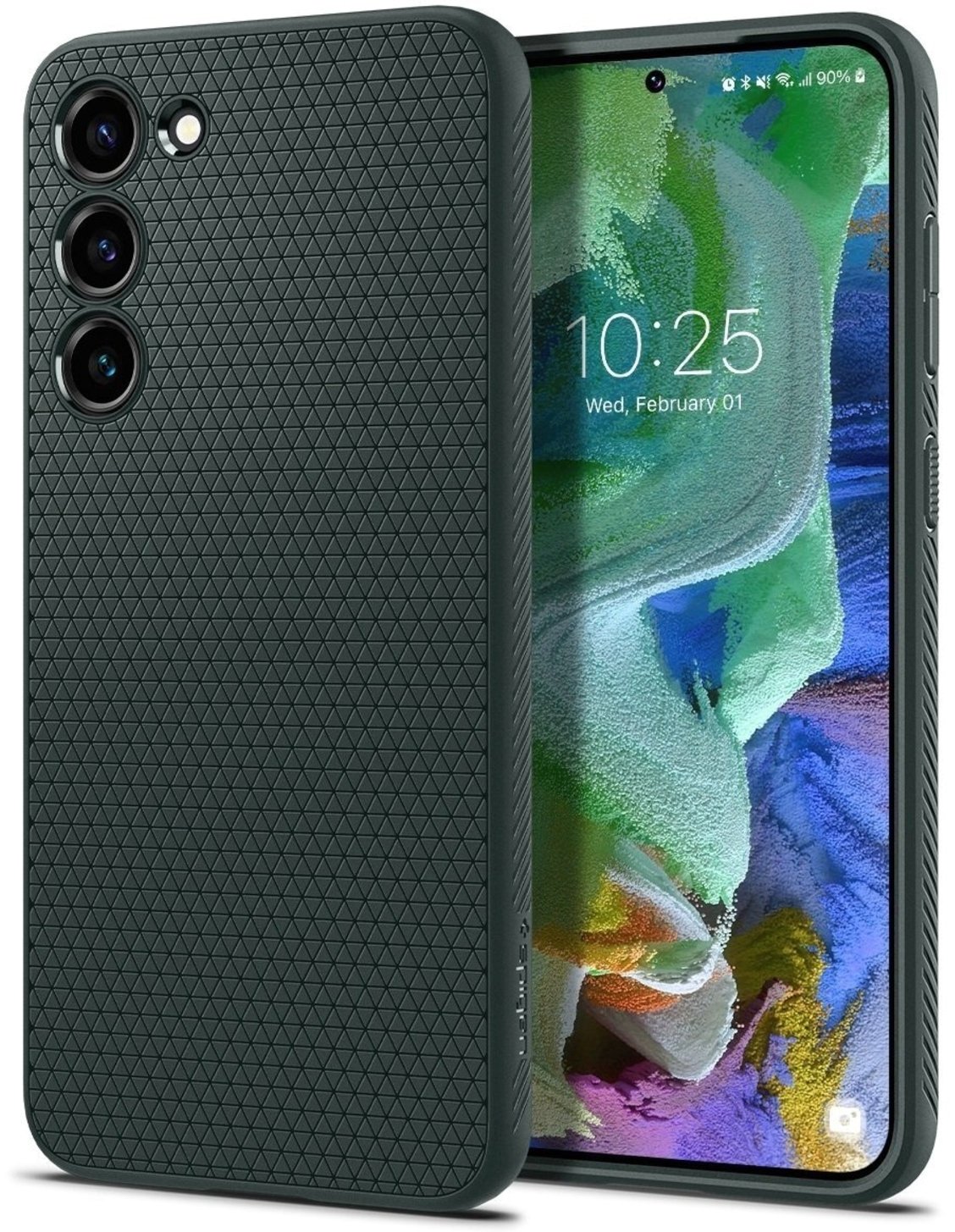 Чехол Spigen для Samsung Galaxy S23+ Liquid Air, Abyss Green (ACS05667) фото 2