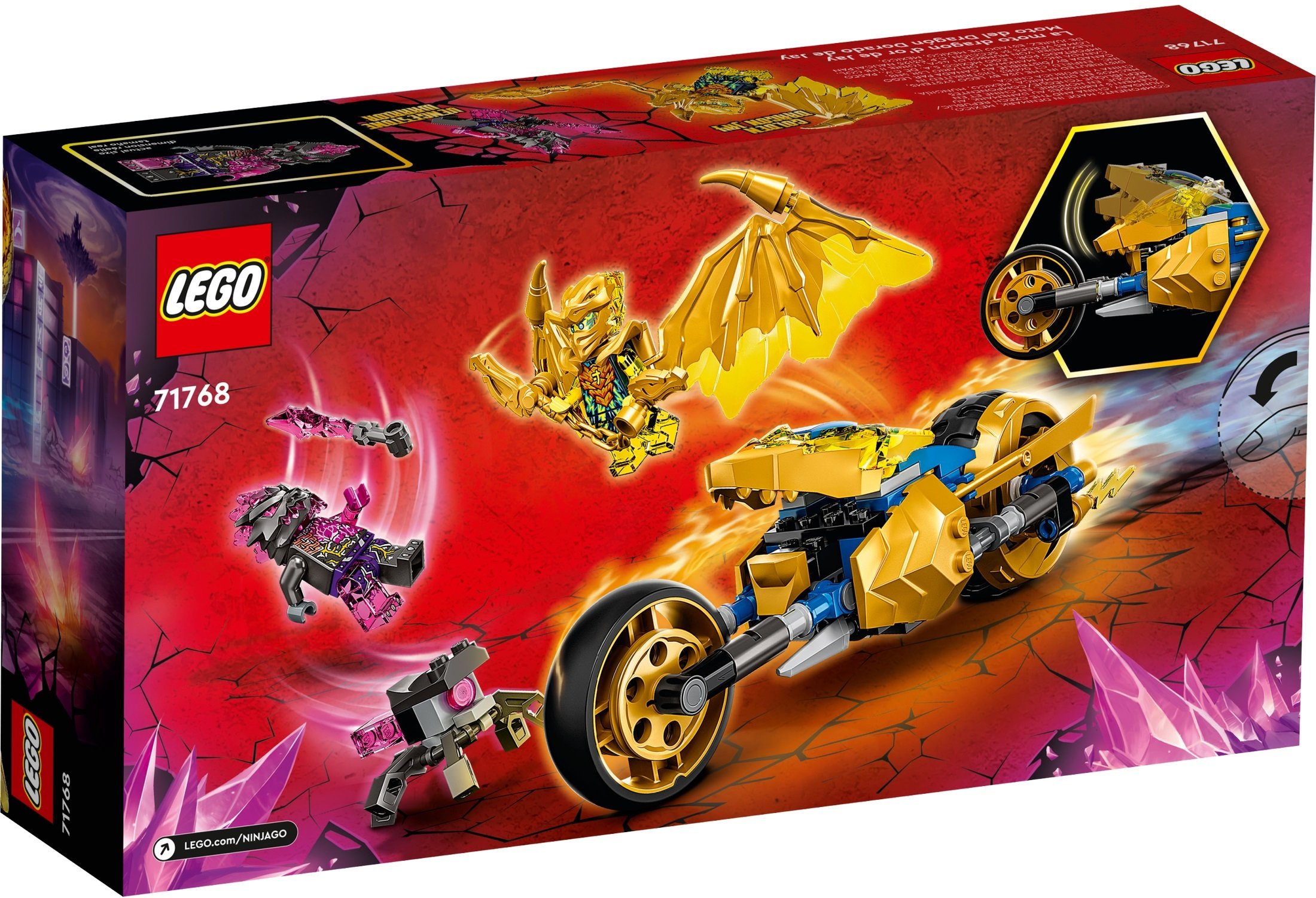 LEGO 71768 Ninjago Мотоцикл золотого дракона Джея фото 7