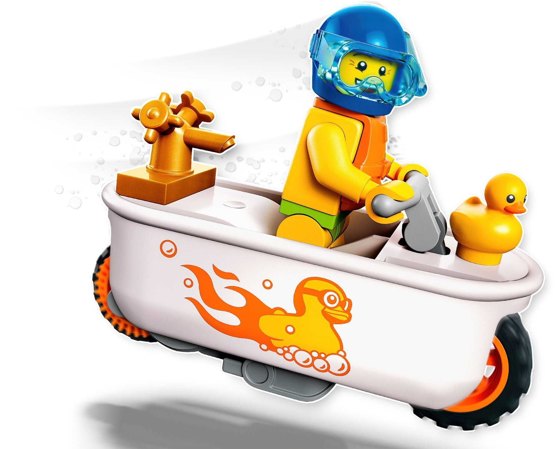 LEGO 60333 City Stuntz Трюковий мотоцикл для гри у ваннійфото2