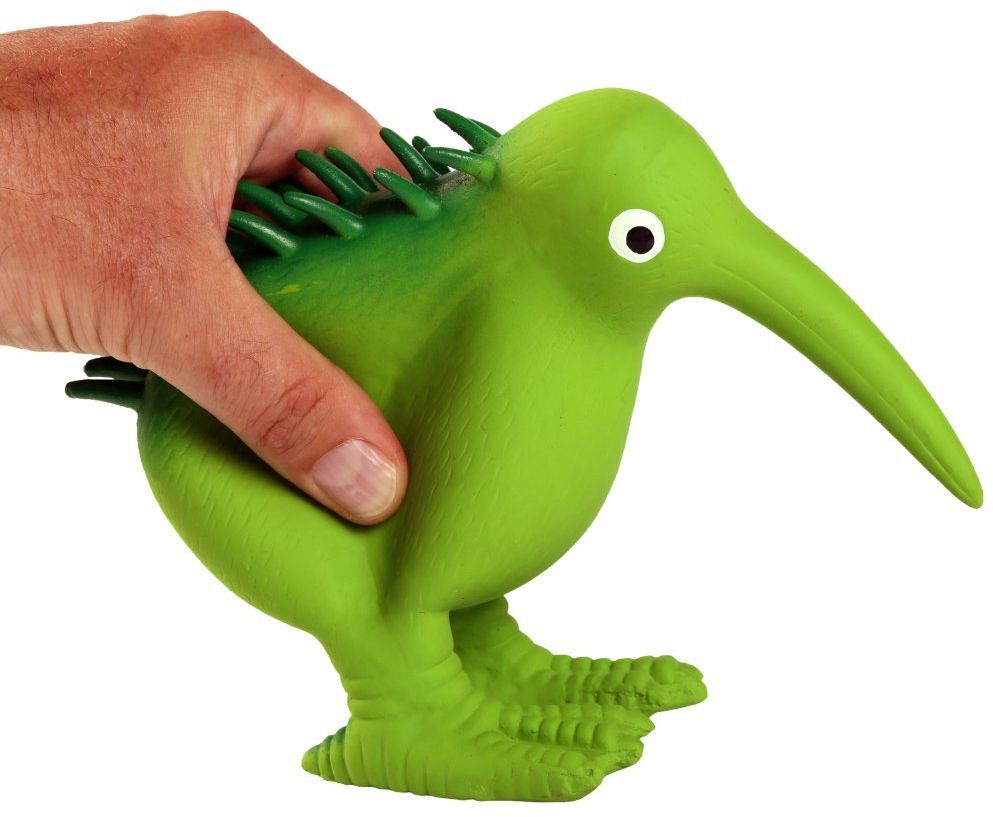 Игрушка для собак Kiwi Walker «Птица киви» зеленая, 13,5 см фото 3