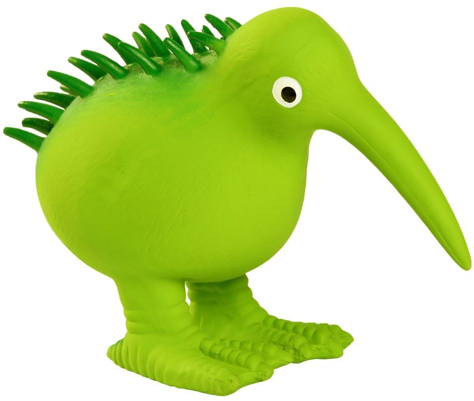 Игрушка для собак Kiwi Walker «Птица киви» зеленая, 13,5 см фото 2