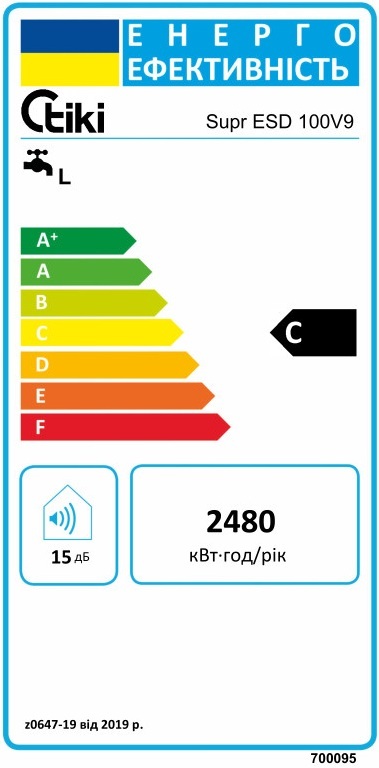 Бойлер TIKI Supr ESD 100V9 фото 12