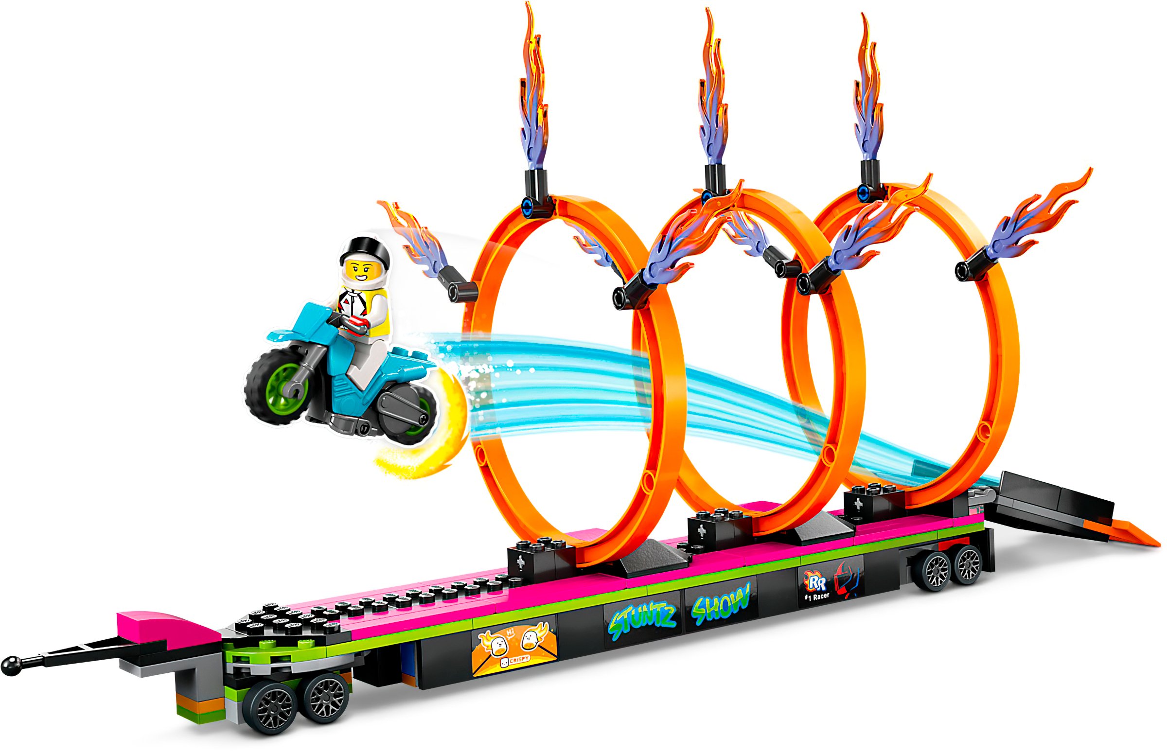 LEGO 60357 City Stuntz Задания с каскадерским грузовиком и огненным кругом фото 4