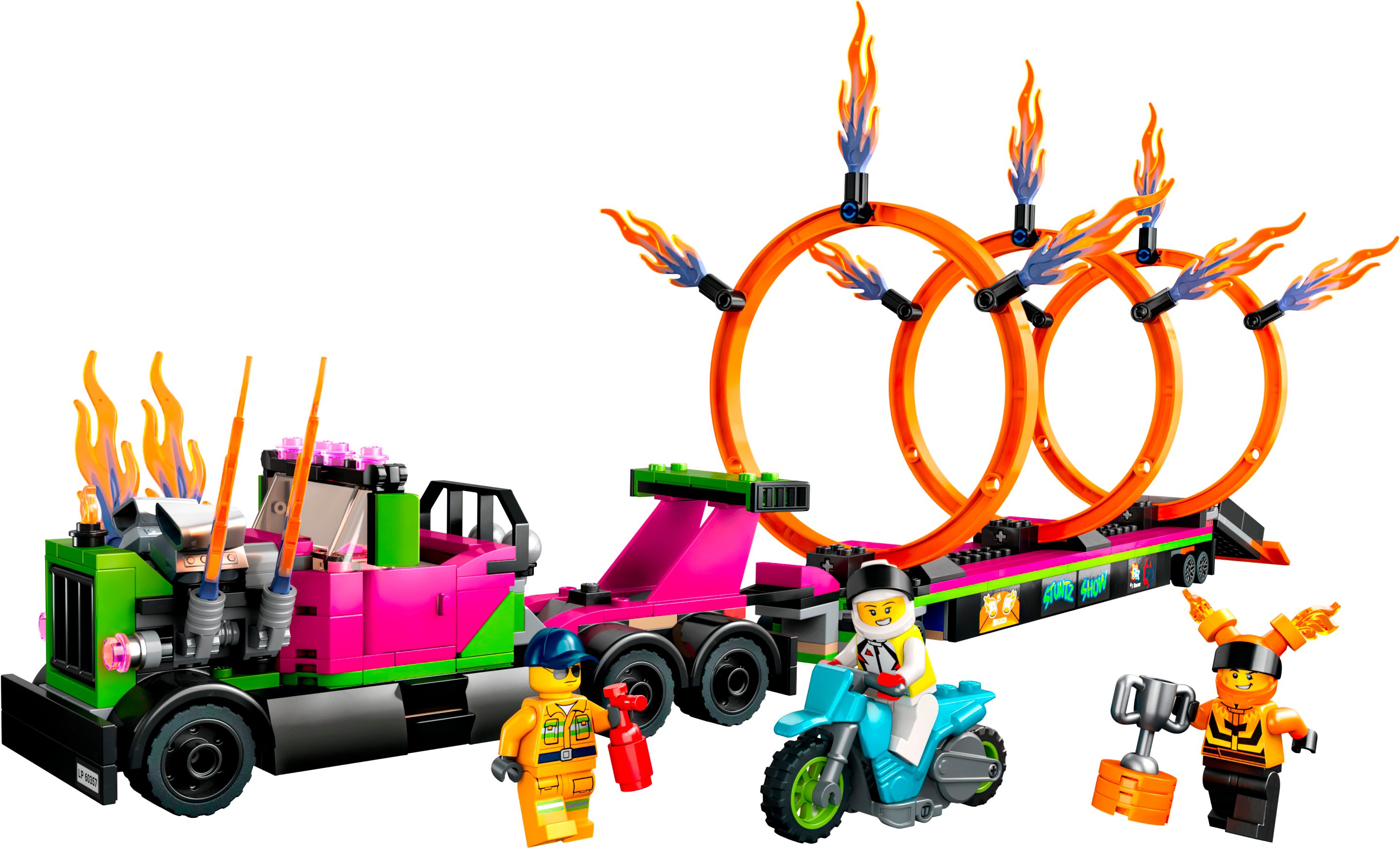 LEGO 60357 City Stuntz Задания с каскадерским грузовиком и огненным кругом фото 3