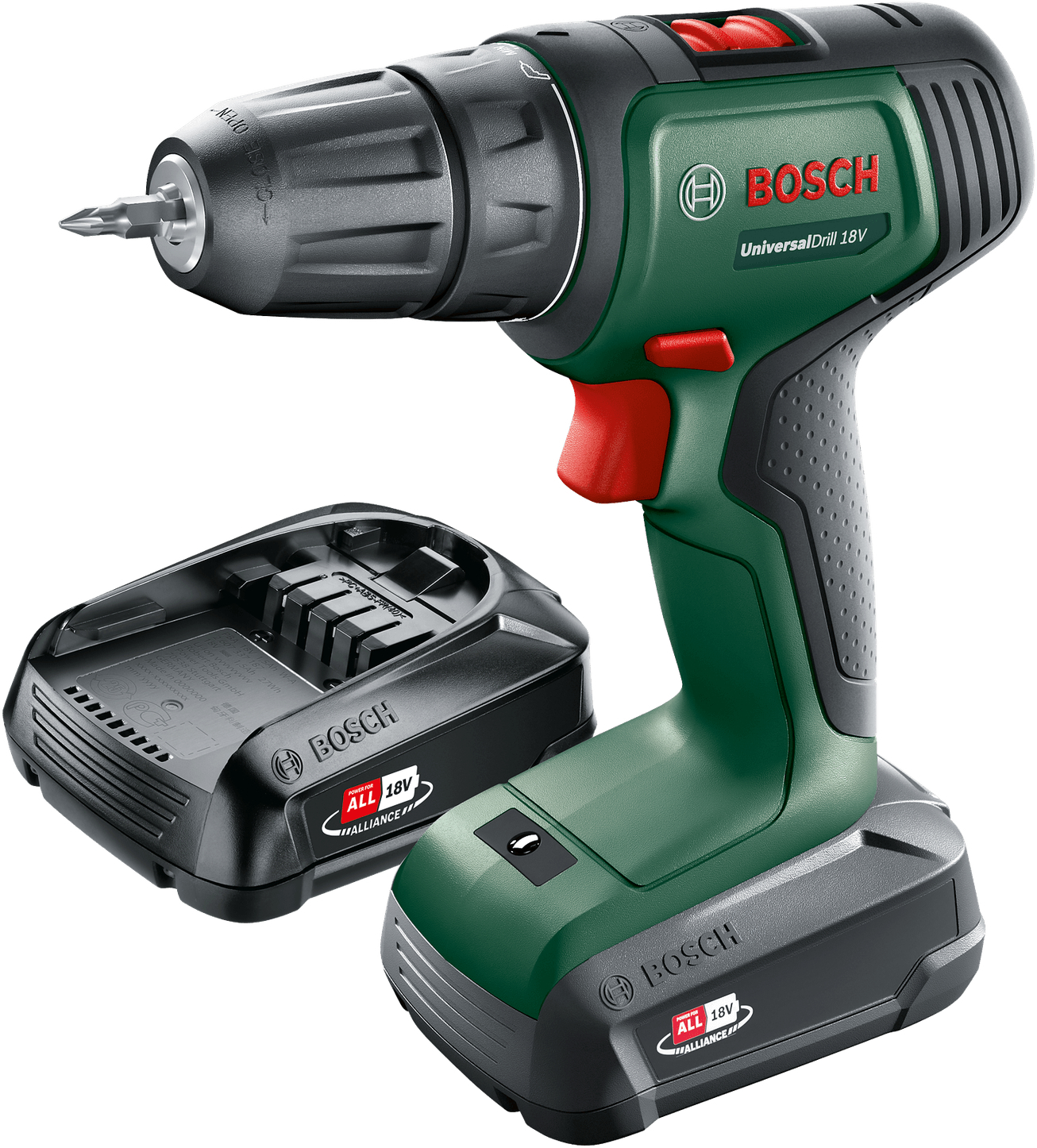 Шуруповерт-дрель Bosch UniversalDrill 18V, 2x1.5Ач, 40Нм (0.603.9D4.002) фото 2