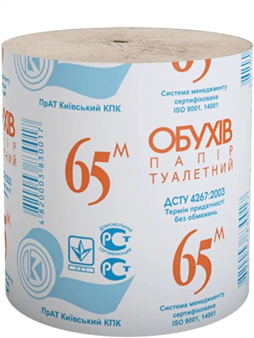 Папір туалетний Обухів 65 8 штфото