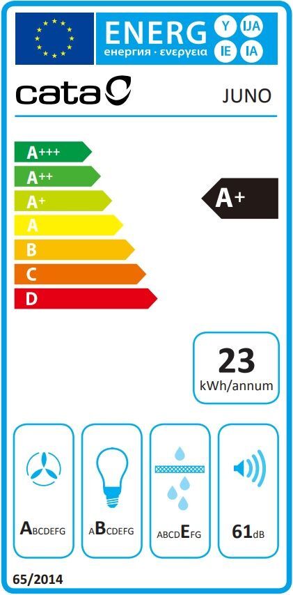 Вытяжка Cata JUNO 600 XGWH 02027105 фото 3