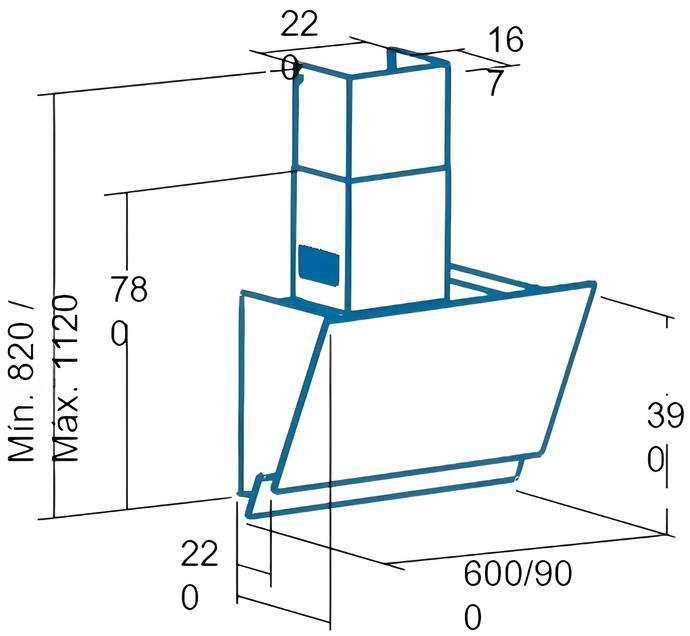 Вытяжка Cata JUNO 900 XGWH (02059005) фото 2