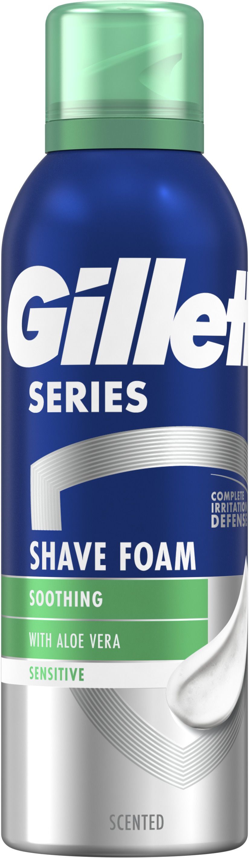 Пена для бритья Gillette Series Для чувствительной кожи с алоэ вера 200 мл фото 