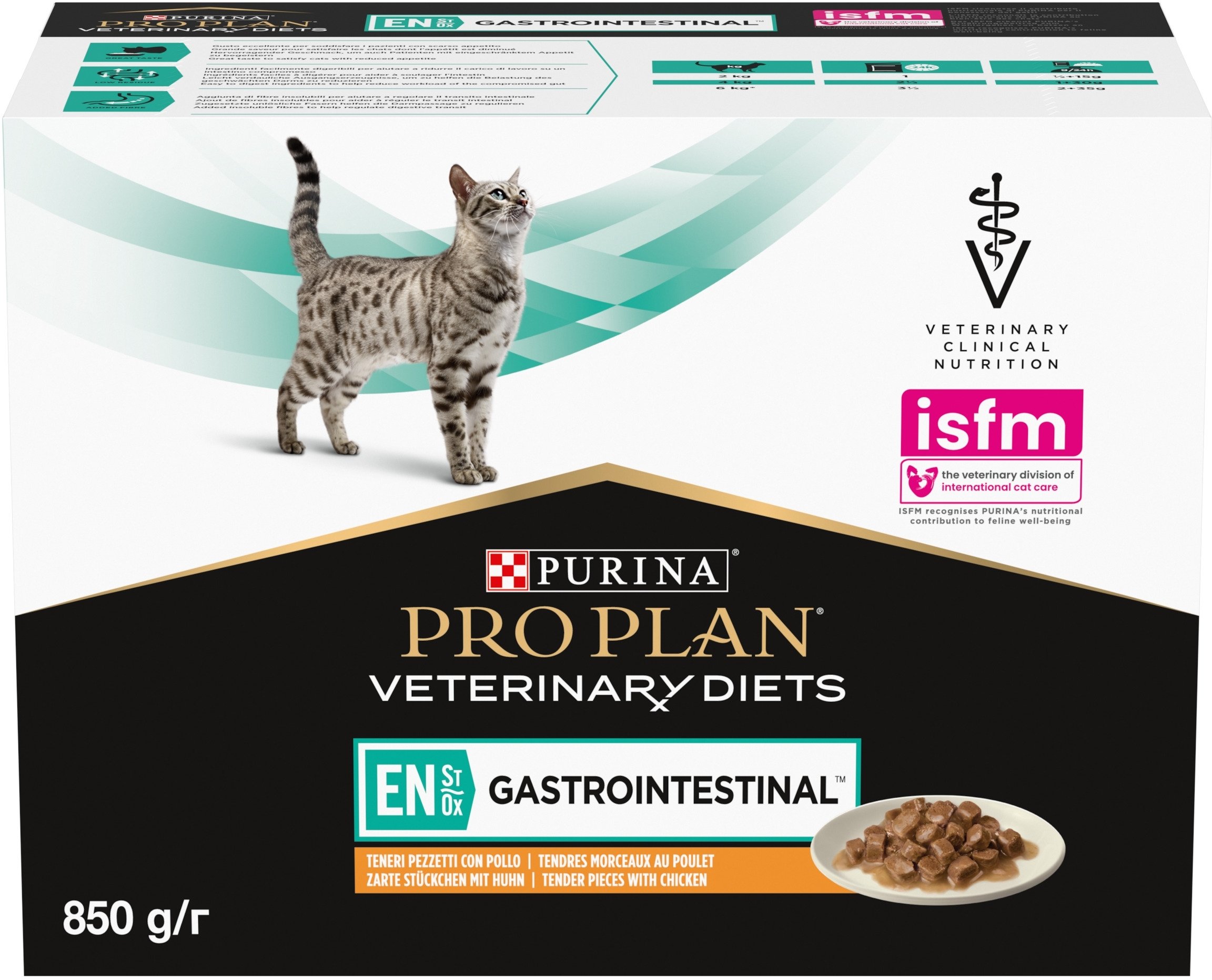 Упаковка влажного диетического корма для котят и взрослых кошек при болезнях желудочно-кишечного тракта Pro Plan фото 4