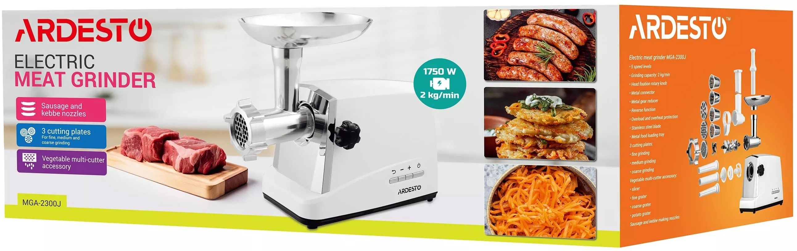 Мясорубка ARDESTO MGA-2300J фото 31