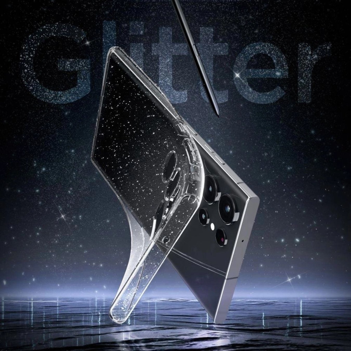 Чохол Spigen для Samsung Galaxy S23 Ultra Liquid Crystal Glitter, Crystal Quartz (ACS05612)фото11