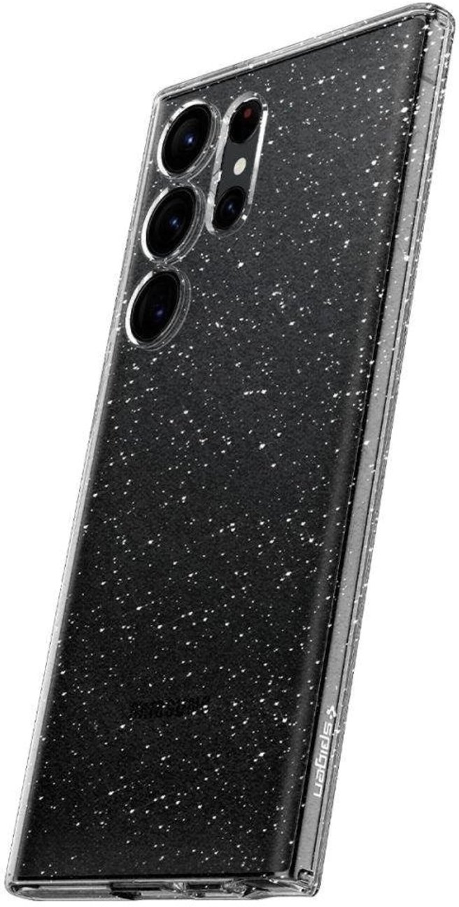 Чехол Spigen для Samsung Galaxy S23 Ultra Liquid Crystal Glitter, Crystal Quartz (ACS05612) фото 7