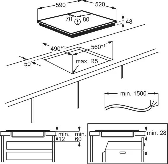Варильна поверхня індукційна Electrolux EIB60420CKфото2