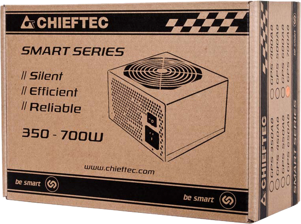 Блок питания для ПК CHIEFTEC Smart 700W (GPS-700A8) RETAIL фото 5