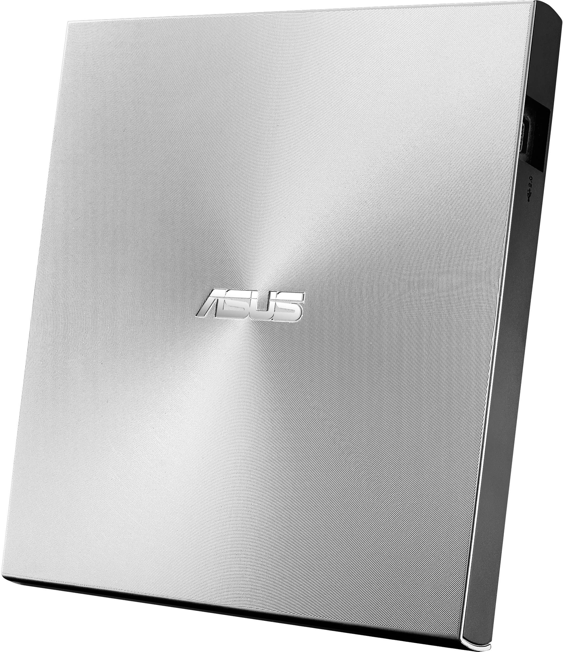 Внешний оптический привод ASUS SDRW-08U9M-U DVD+-R/RW USB2.0 EXT Ret Slim Silver (90DD02A2-M29000) фото 