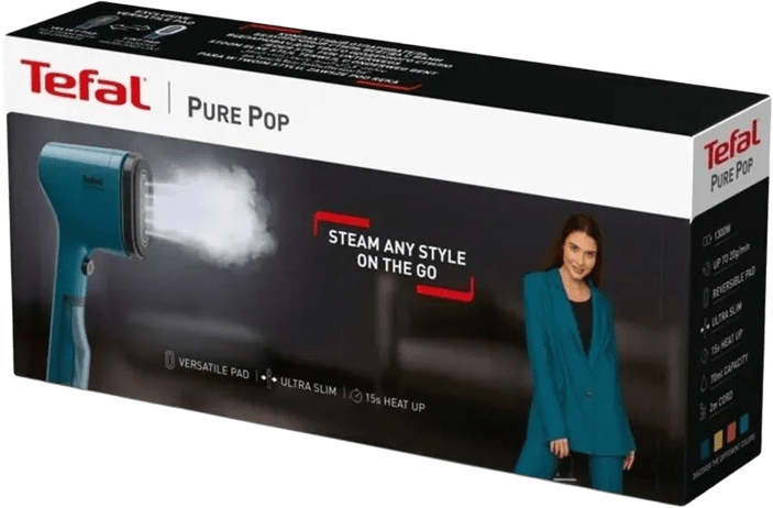 Відпарювач Tefal Pure Pop DT2020E1 синійфото